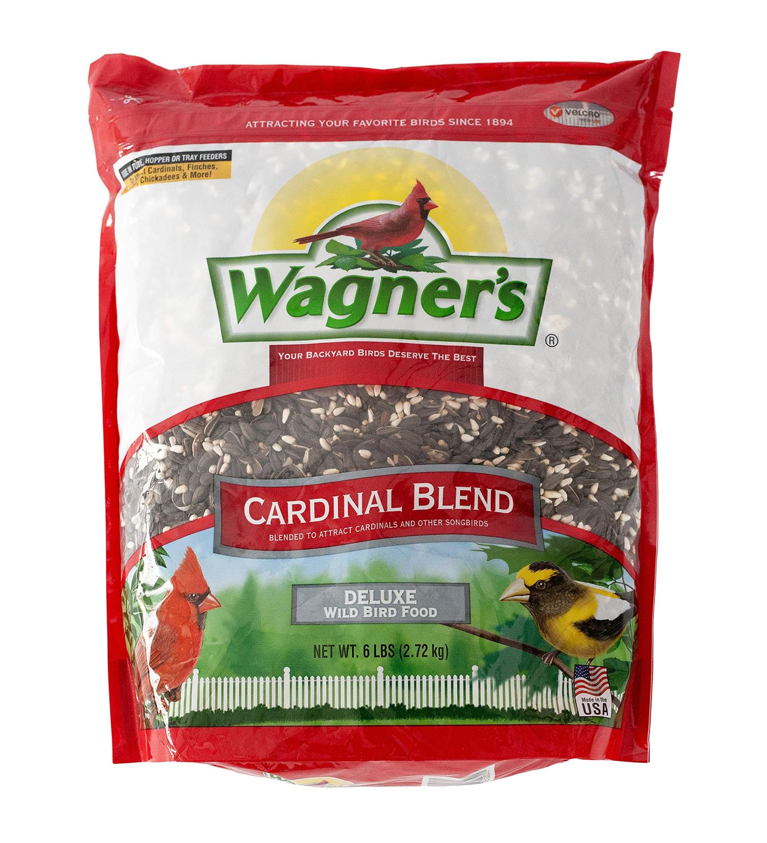 Wagner's 62032 Cardinal Blend Wild Bird Food 6lb Bag - Premium Bird Food for Cardinals - 1 Pack - Buy Online on GoSupps.com