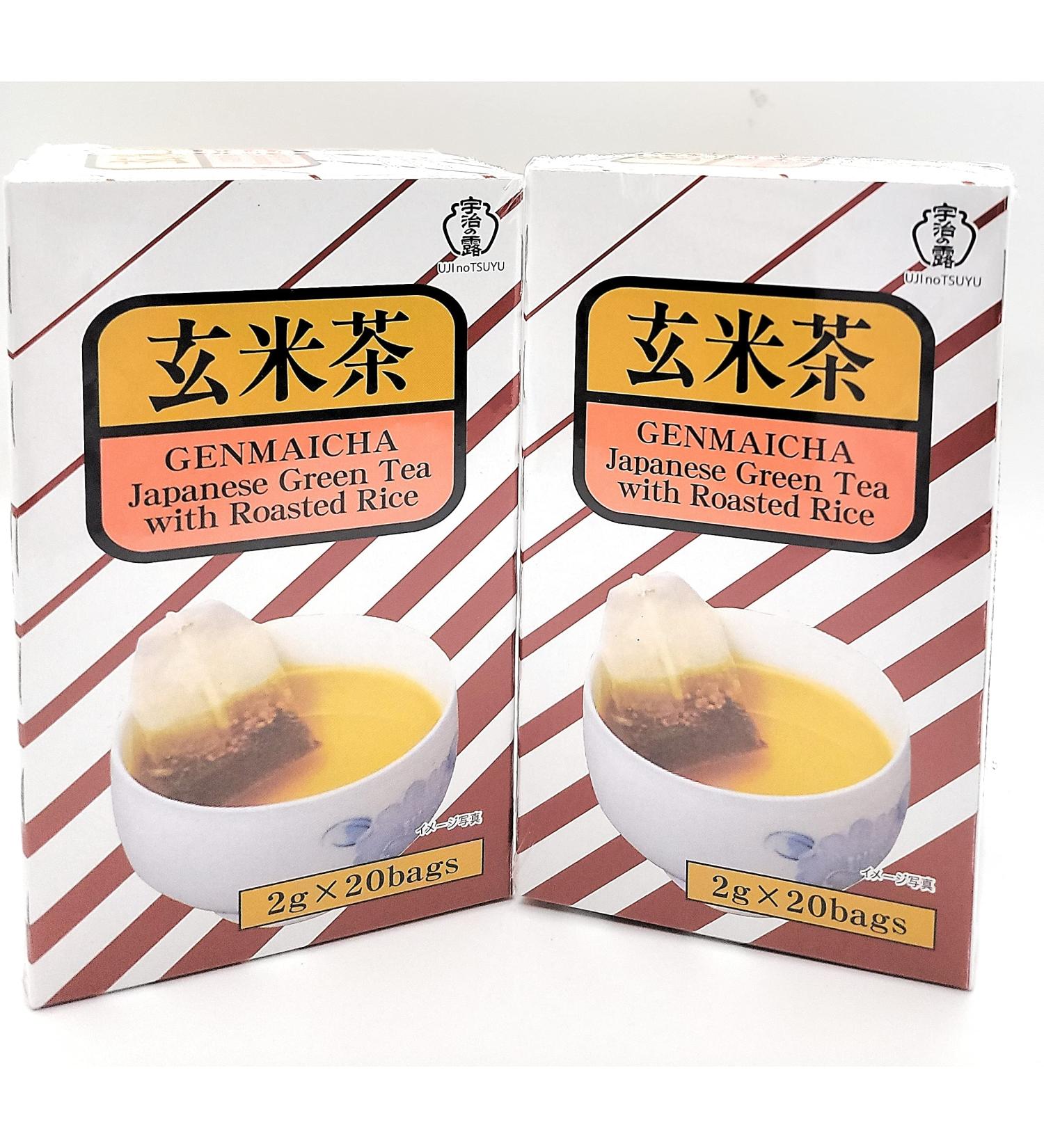 Genmaicha 20bags - Japanese Green Tea with Roasted Rice (2packs) - Buy Online on GoSupps.com