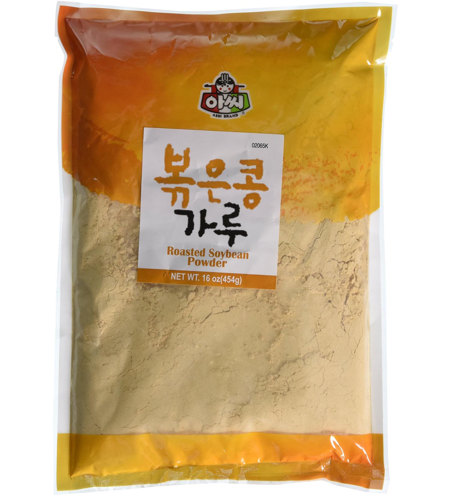 Assi Roasted Soy Powder 16 oz - High-Quality Soybean Flour for Cooking - Buy Online on GoSupps.com