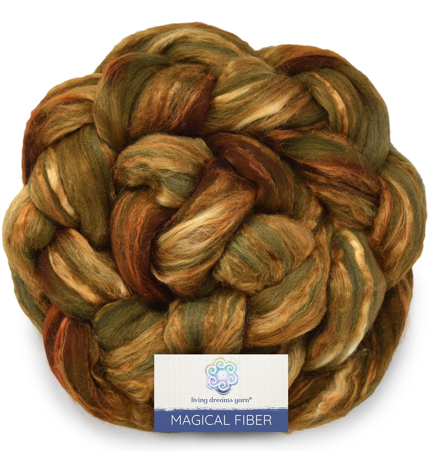 Magical Silk Merino Fiber - Hand Dyed Roving for Spinning & Felting | Made in USA by Local Artisans | Enchanting Color & Sublime Softness - Buy Online on GoSupps.com