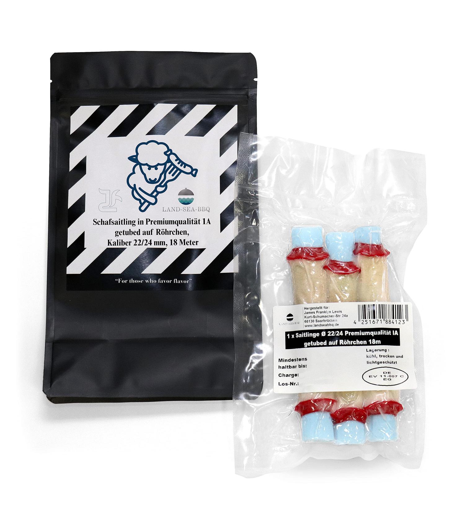 Premium Sheepsaitling 22/24 mm - 18m Tubes for Homemade Sausages | Land-Sea-BBQ - Buy Online on GoSupps.com