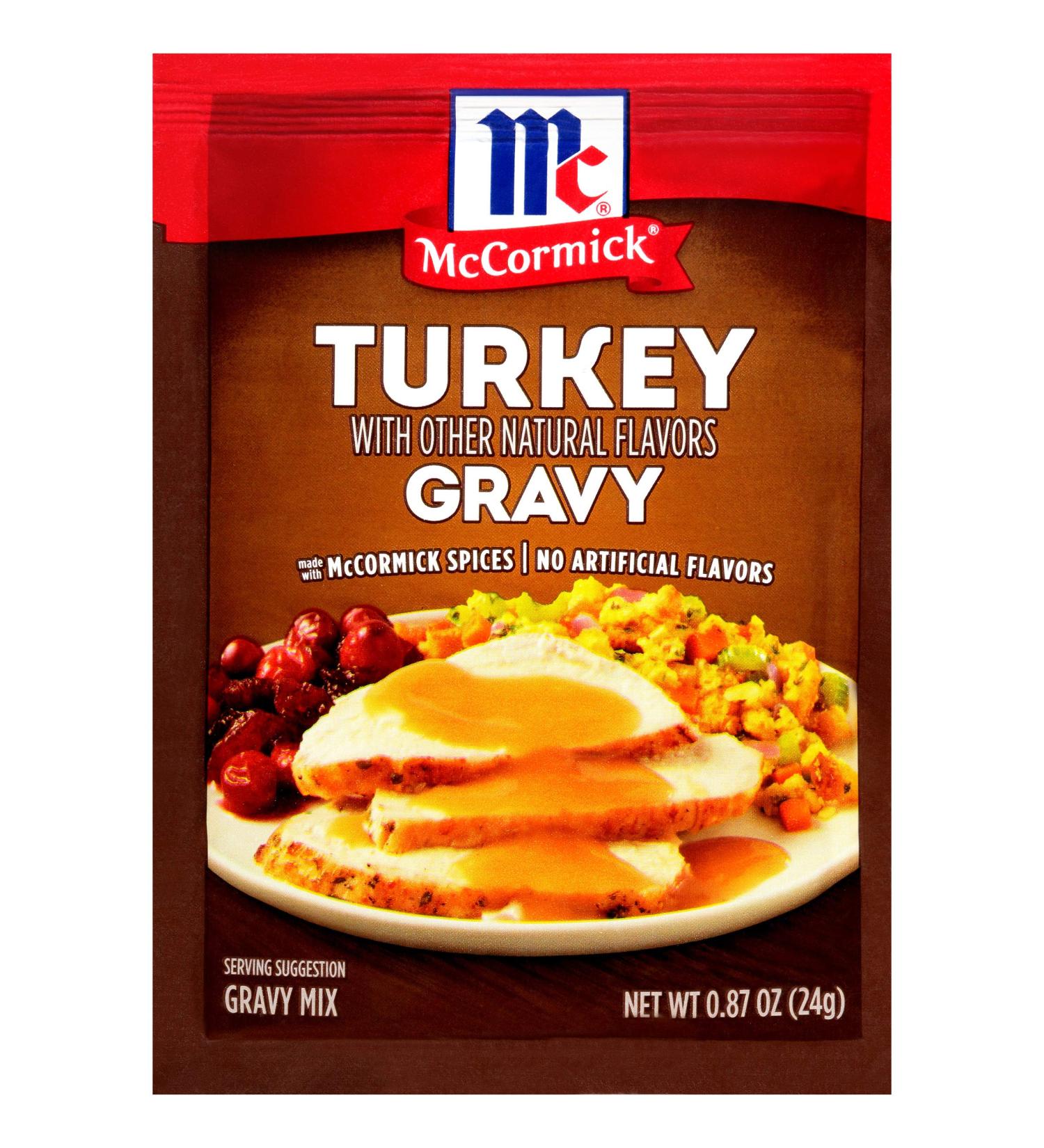 McCormick Turkey Gravy Mix 0.87 oz - Delicious Home-Style Flavor in Every Bite! - Buy Online on GoSupps.com