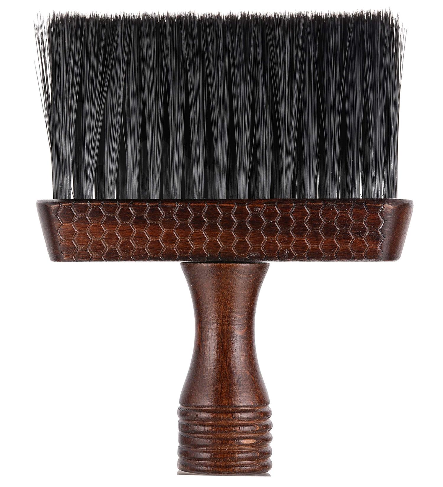 PERFEHAIR Barber Neck Duster Brush for Hair Cutting Soft Barbering Hairdressing Face Dusting Brush-Wooden Handle - Buy Online on GoSupps.com