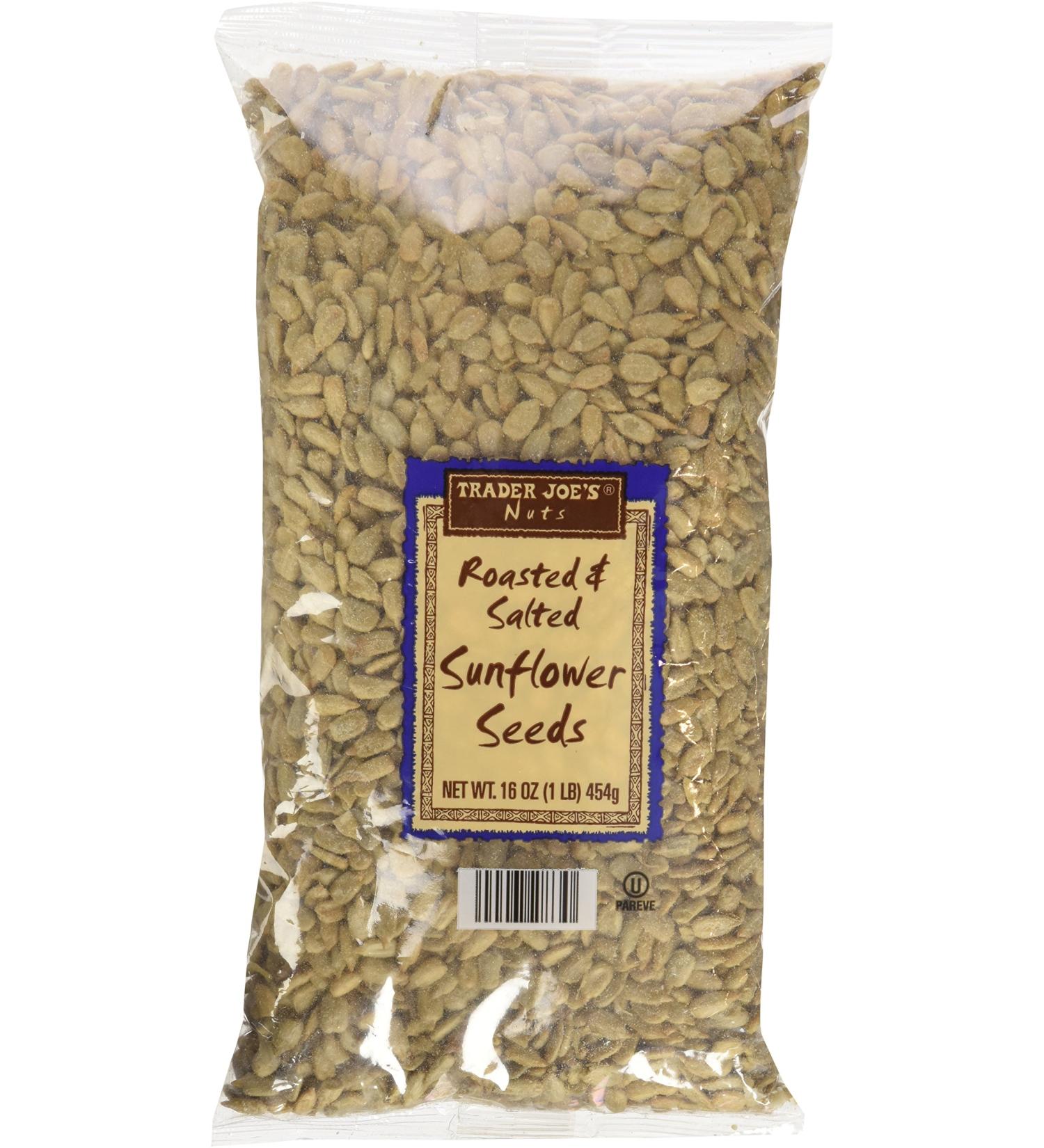Trader Joe's Roasted Salted Sunflower Seeds 16oz - 1 Pack - Buy Online on GoSupps.com