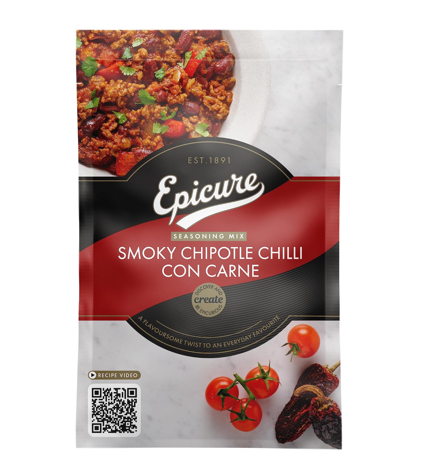 Epicure Vegan Smoky Chipotle Chilli Con Carne Seasoning Mix 30g - Pack of 1 - Buy Online on GoSupps.com