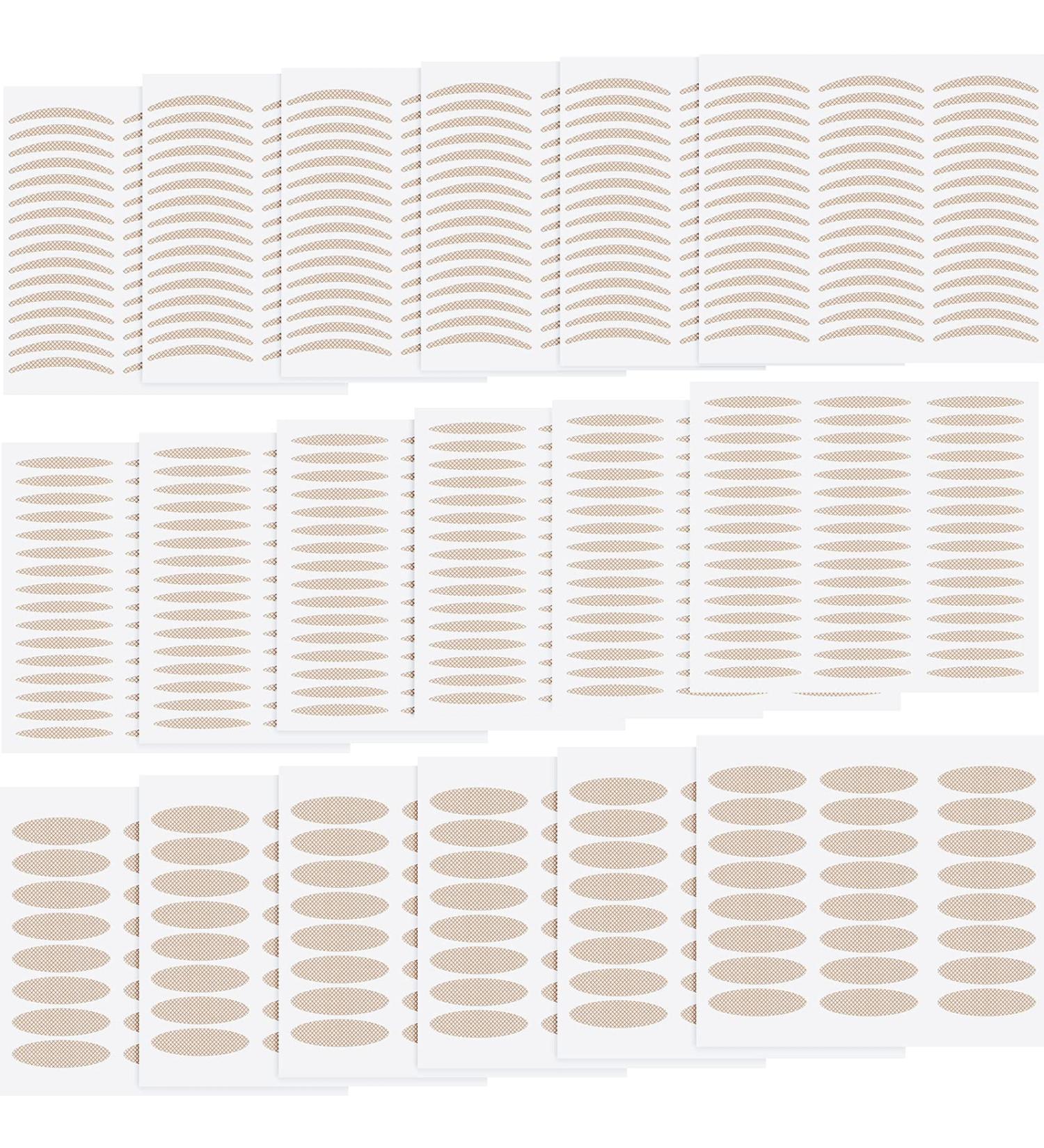 Invisible Eyelid Lift Tape - 864 Pieces Double Single Eyelid Stickers for Droopy, Uneven, Mono Eyelids - Self Adhesive Eyelid Lifter Strips - Natural Look Without Surgery - Buy Online on GoSupps.com