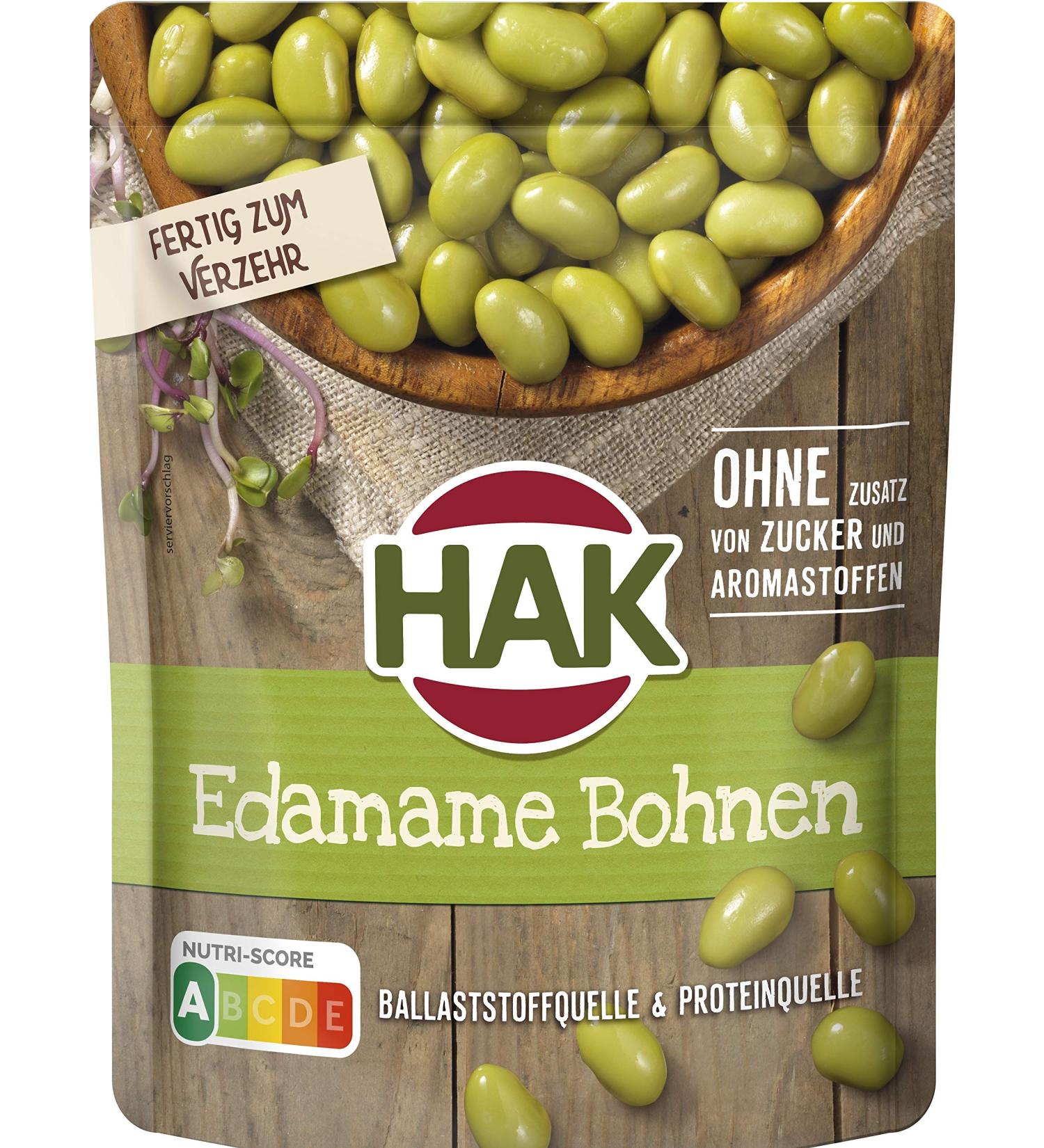 Edamame beans 150g in bag HAK 7 pieces (7 x 150gr)