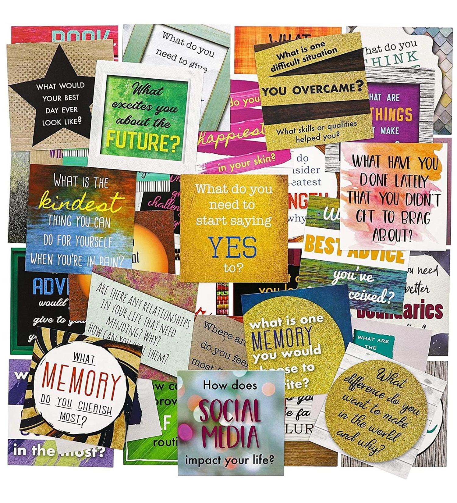 Empowering Questions Meditation Affirmation Cards - 60 Count by Paper Junkie - Buy Online on GoSupps.com