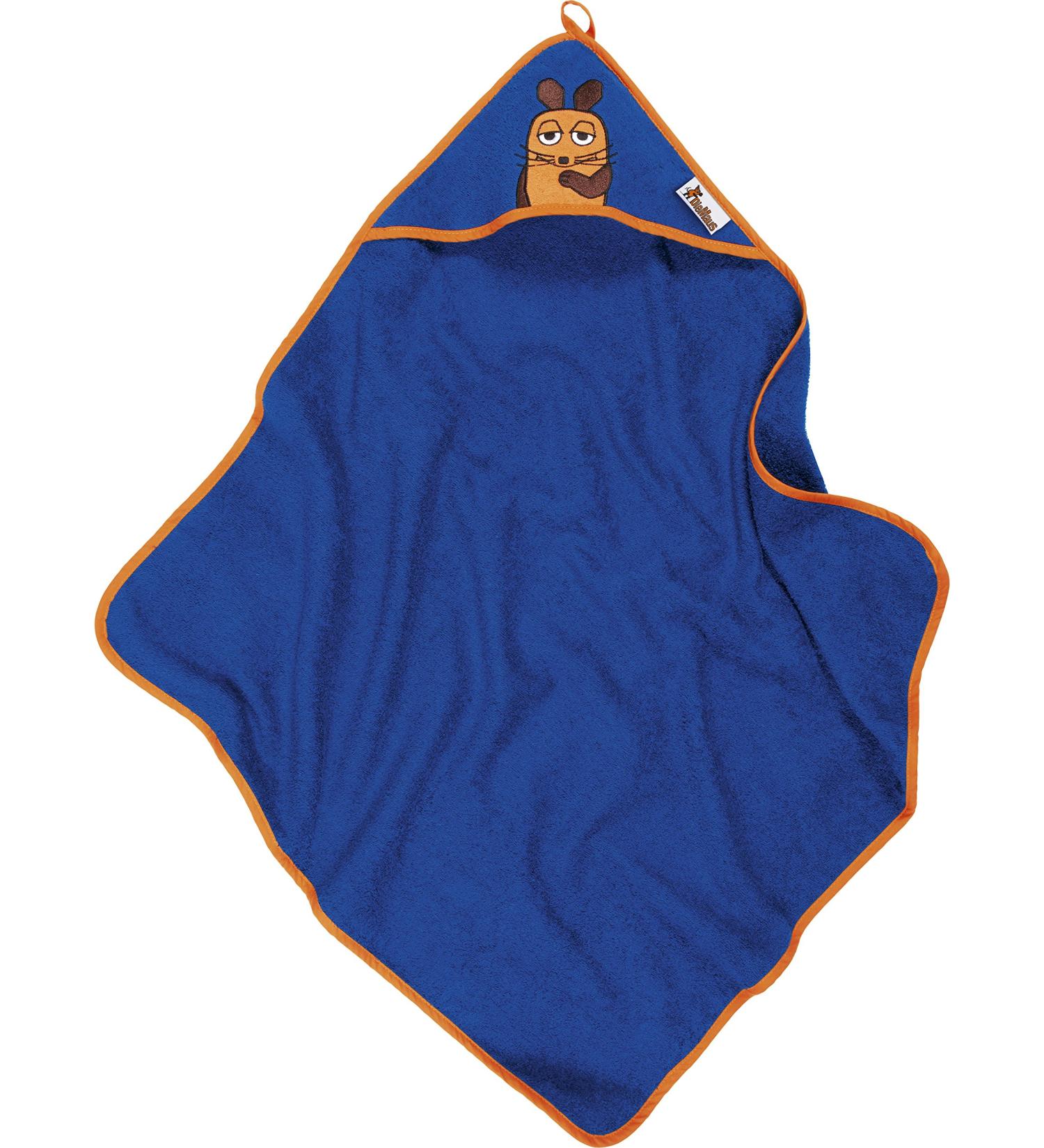 Playshoes Baby Terry Cloth Hooded Towel Bath Towel The Mouse Marine 75x75cm