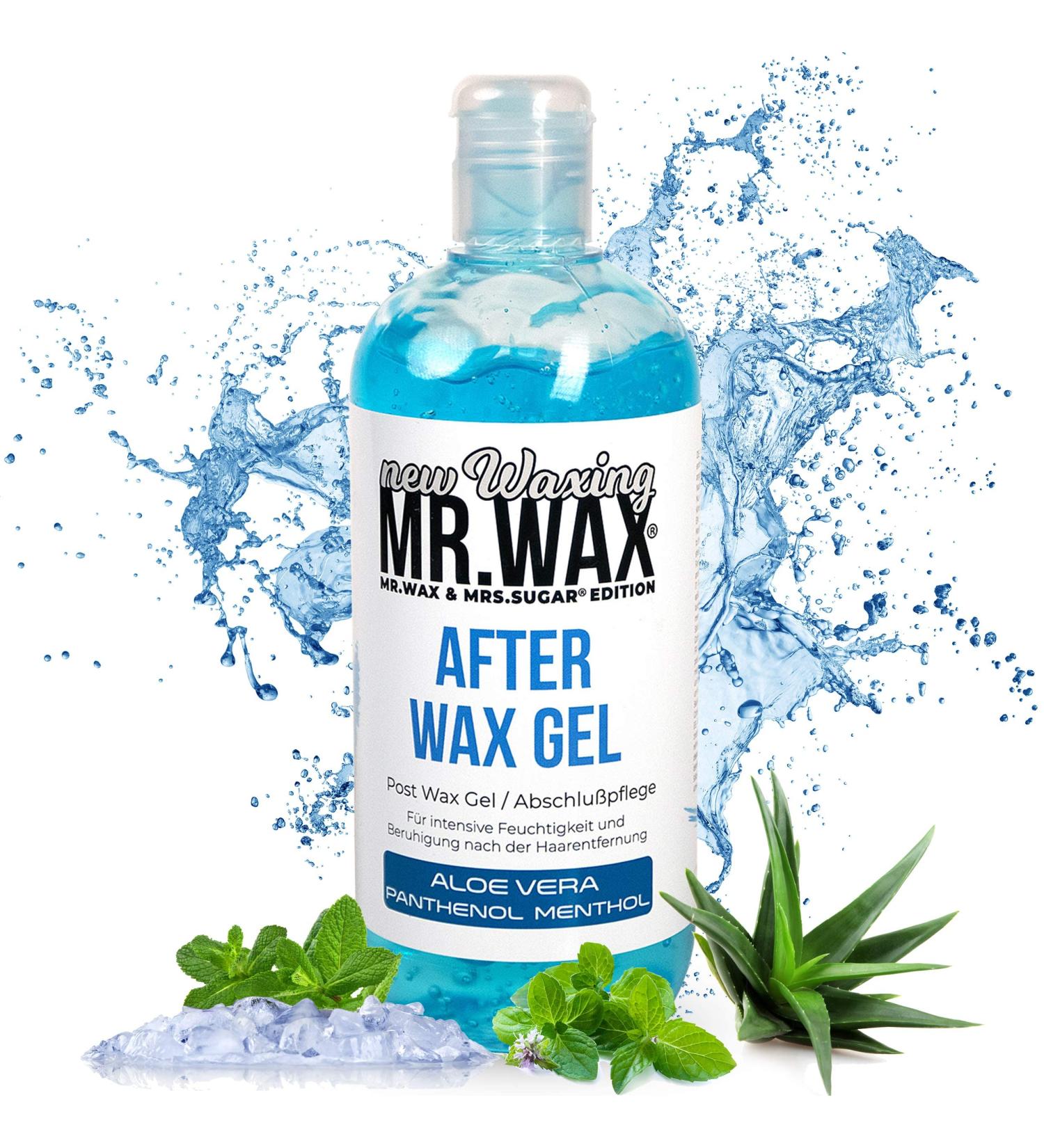 Mr. Wax After Wax Gel - Aloe Vera Panthenol & Menthol 500ml | Moisturising Finishing Care - International Shipping Available - Buy Online on GoSupps.com