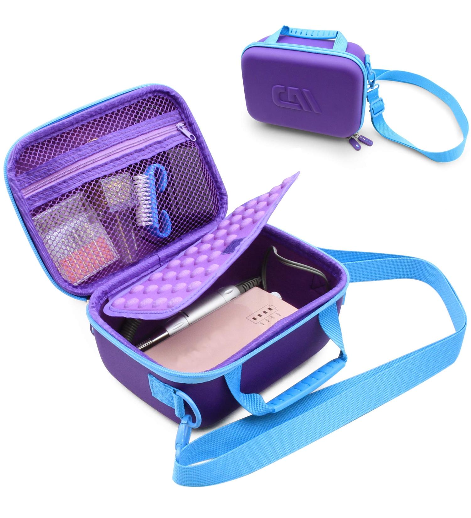CASEMATIX Portable EFile Nail Drill Machine Case - Hard Shell Bag for Rechargeable Nail Machine - Compatible with AIRSEE, AZ GOGO, MelodySusie, NATPLUS & More - Buy Online on GoSupps.com