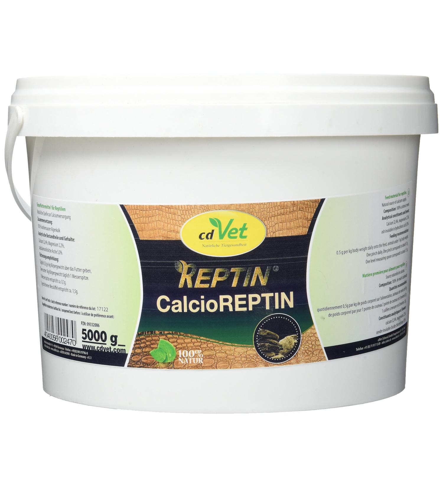 Buy Calcioreptin 5kg - Premium Calcium Supplement for Optimal Health | International Shipping Available - Buy Online on GoSupps.com