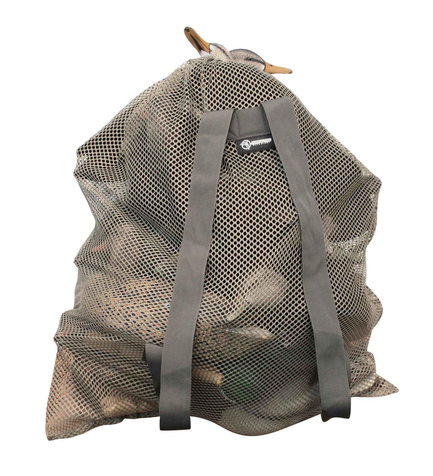 Durable Mesh Duck Decoy Bag | Cupped Waterfowl Large Storage with Shoulder Straps | Brown, One Size - Buy Online on GoSupps.com