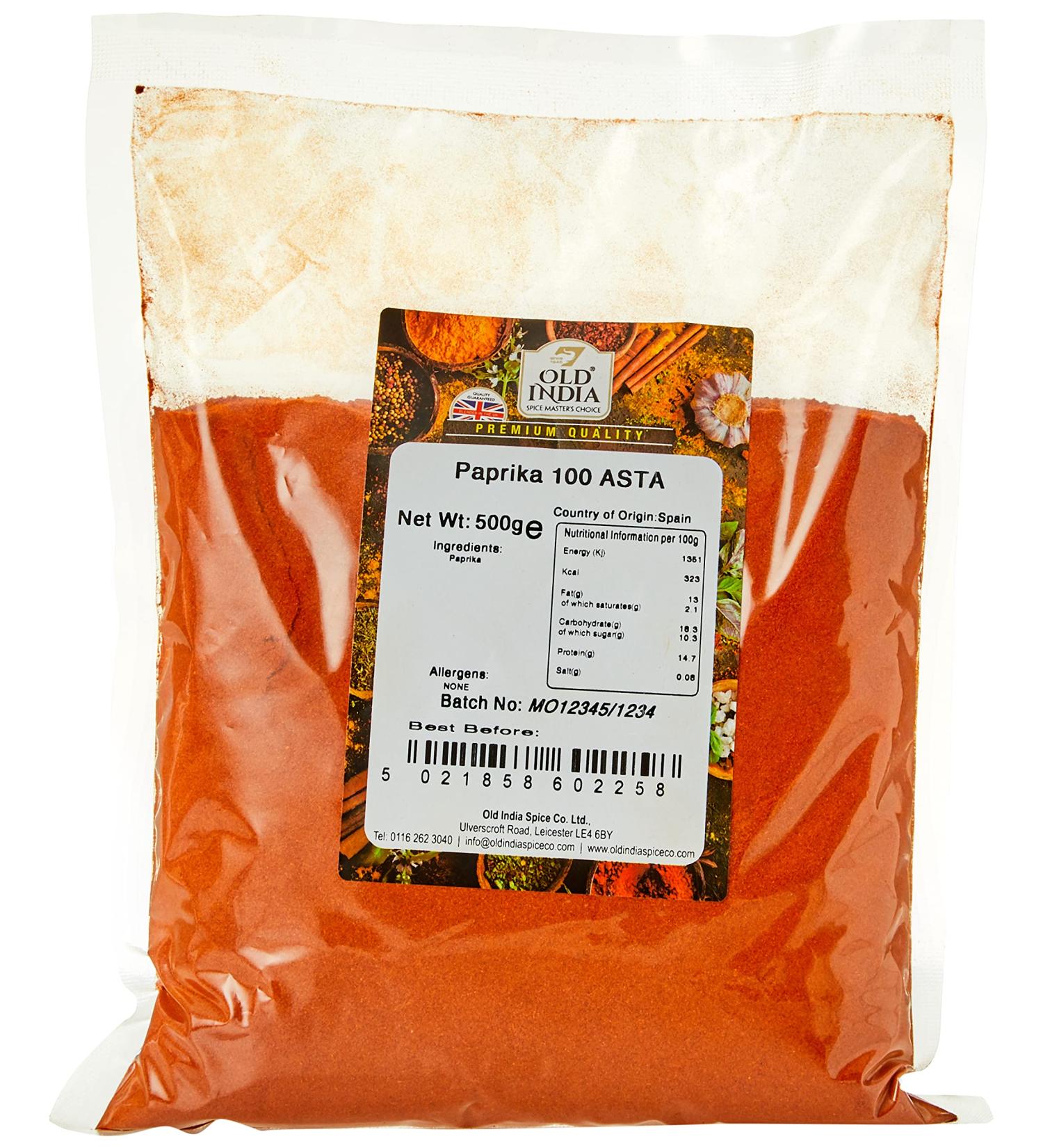 Old India Paprika 100 ASTA - 500g (Pack of 1) | High-Quality Spice For Cooking - Buy Online on GoSupps.com