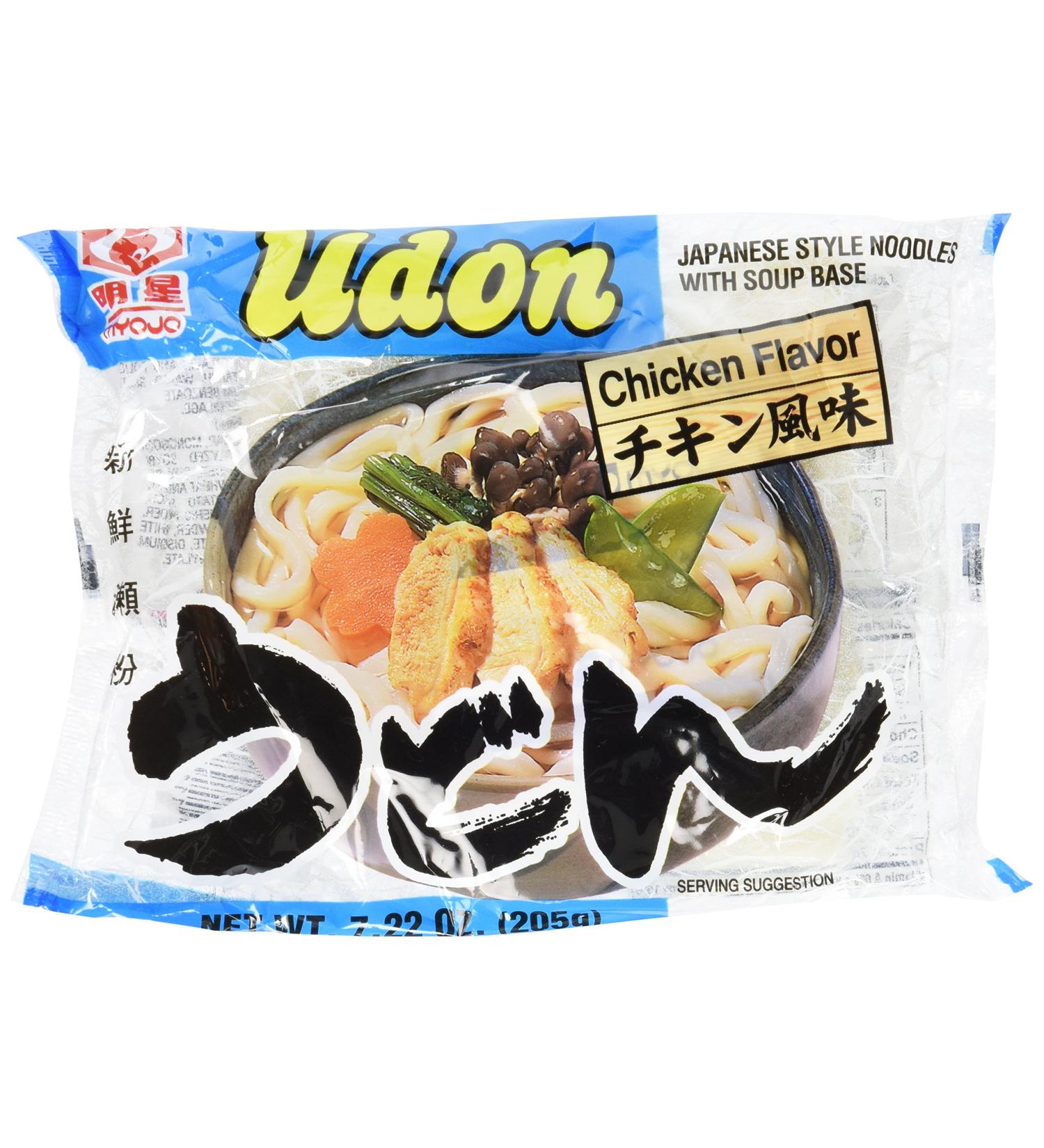 Myojo Udon Japanese Style Noodles with Soup Base  Chicken Flavor  7.22-Ounce Bag (Pack of 15) - Buy Online on GoSupps.com