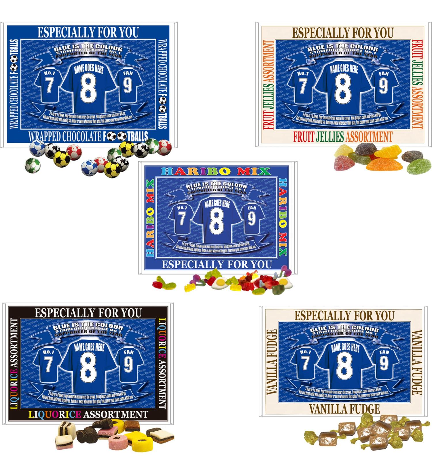 The Pensioners Football Shirt Personalised Gift Boxed Sweets - Buy Online on GoSupps.com