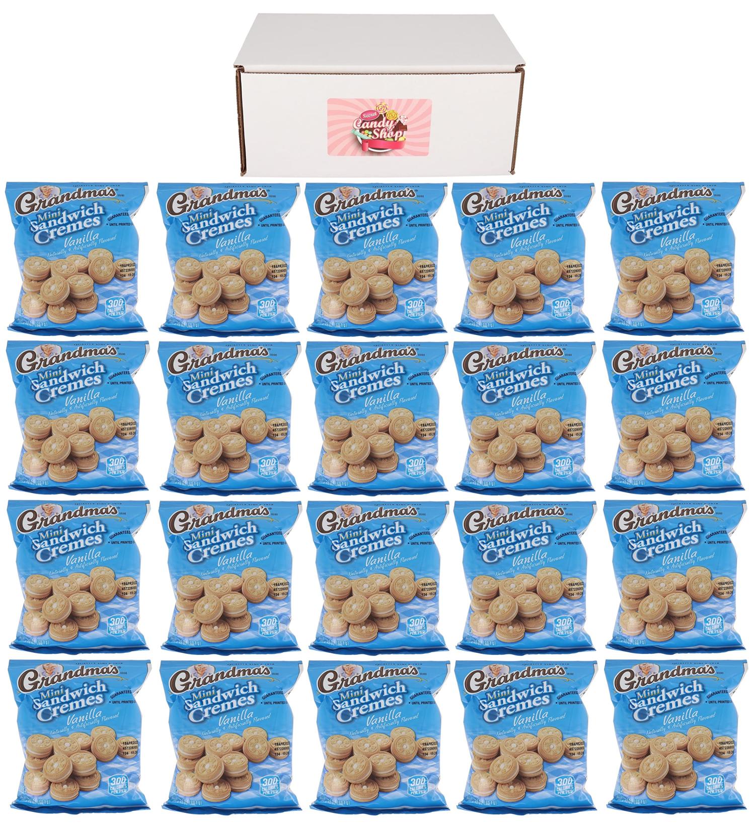 Grandma's Vanilla Cream Bites Cookies - Box of 20 | Delicious Snack Treats - Buy Online on GoSupps.com