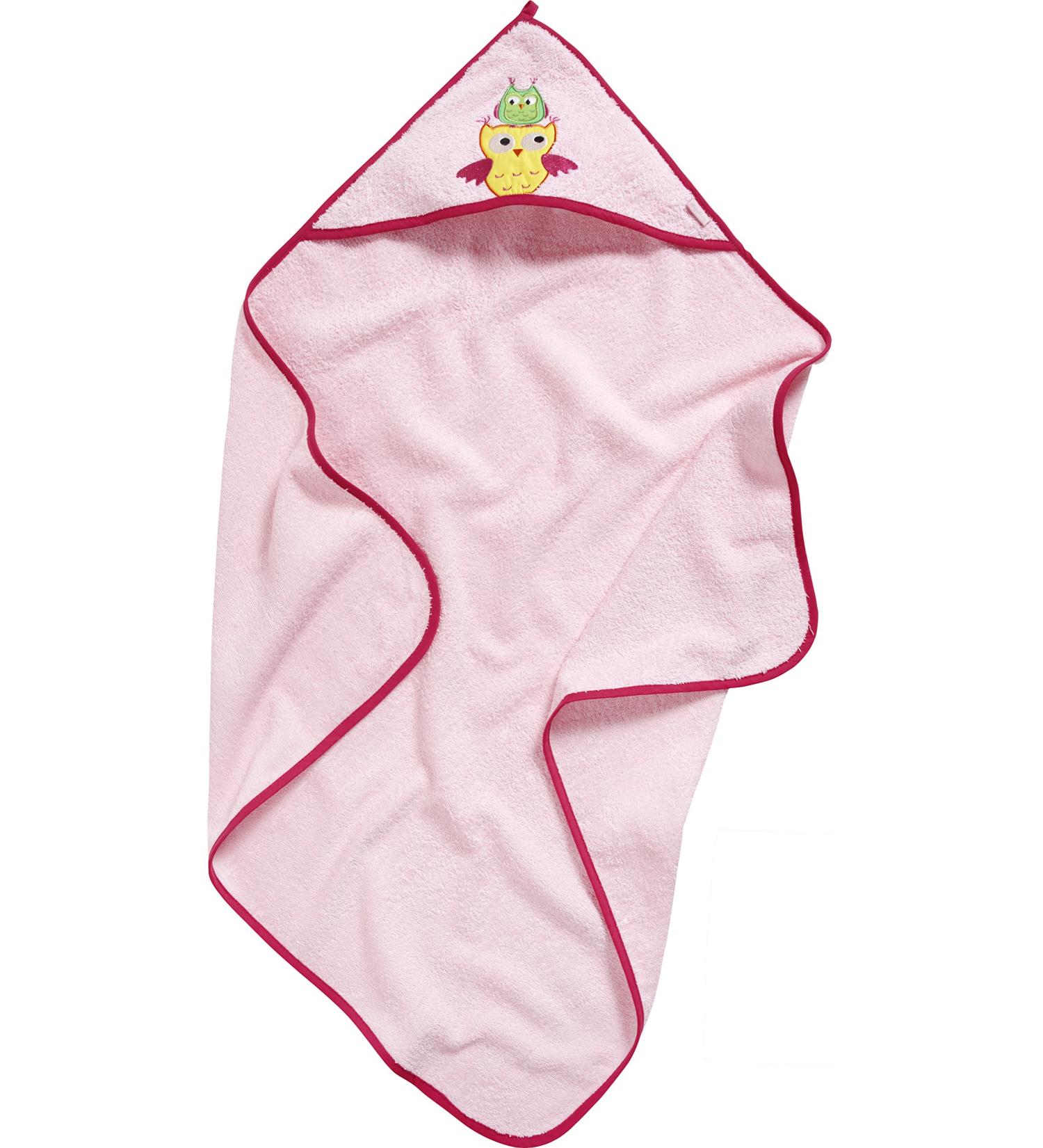 Playshoes Baby Terry Cloth Hooded Bath Towel Owl 75x75cm