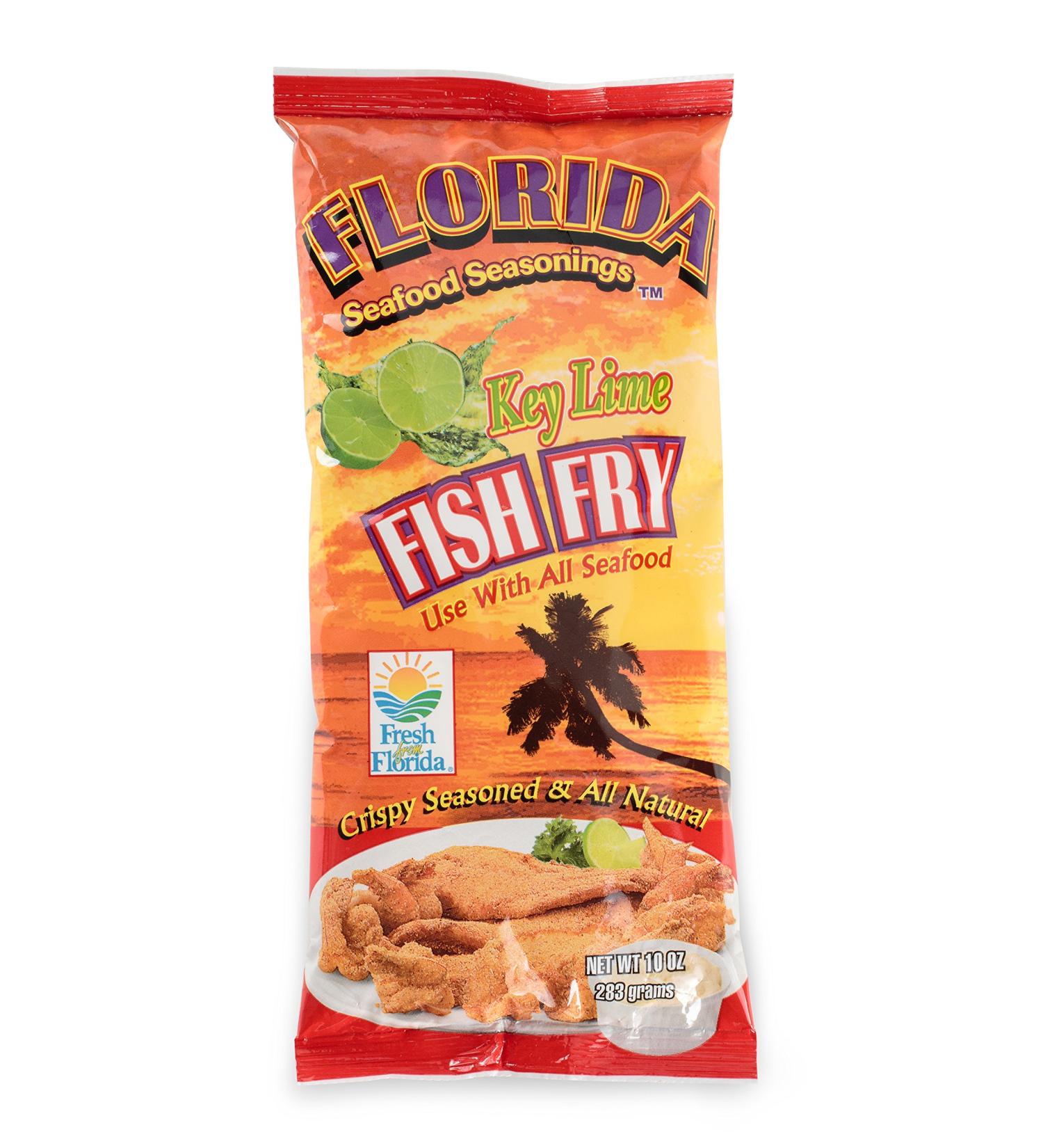 Florida Seafood Seasonings Key Lime Flavored Fish Fry Seasoning - 2 Pack (10 oz each) - Buy Online on GoSupps.com