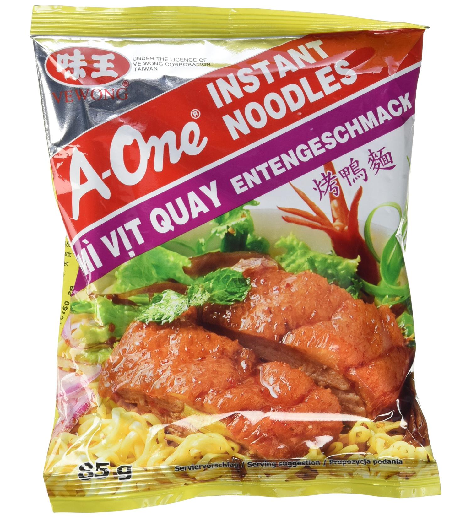 Buy A-One Instant Noodle Soup (30x85g) - Delicious Duck Flavour | Instant Noodles for Quick Meals | International Shipping Available - Buy Online on GoSupps.com