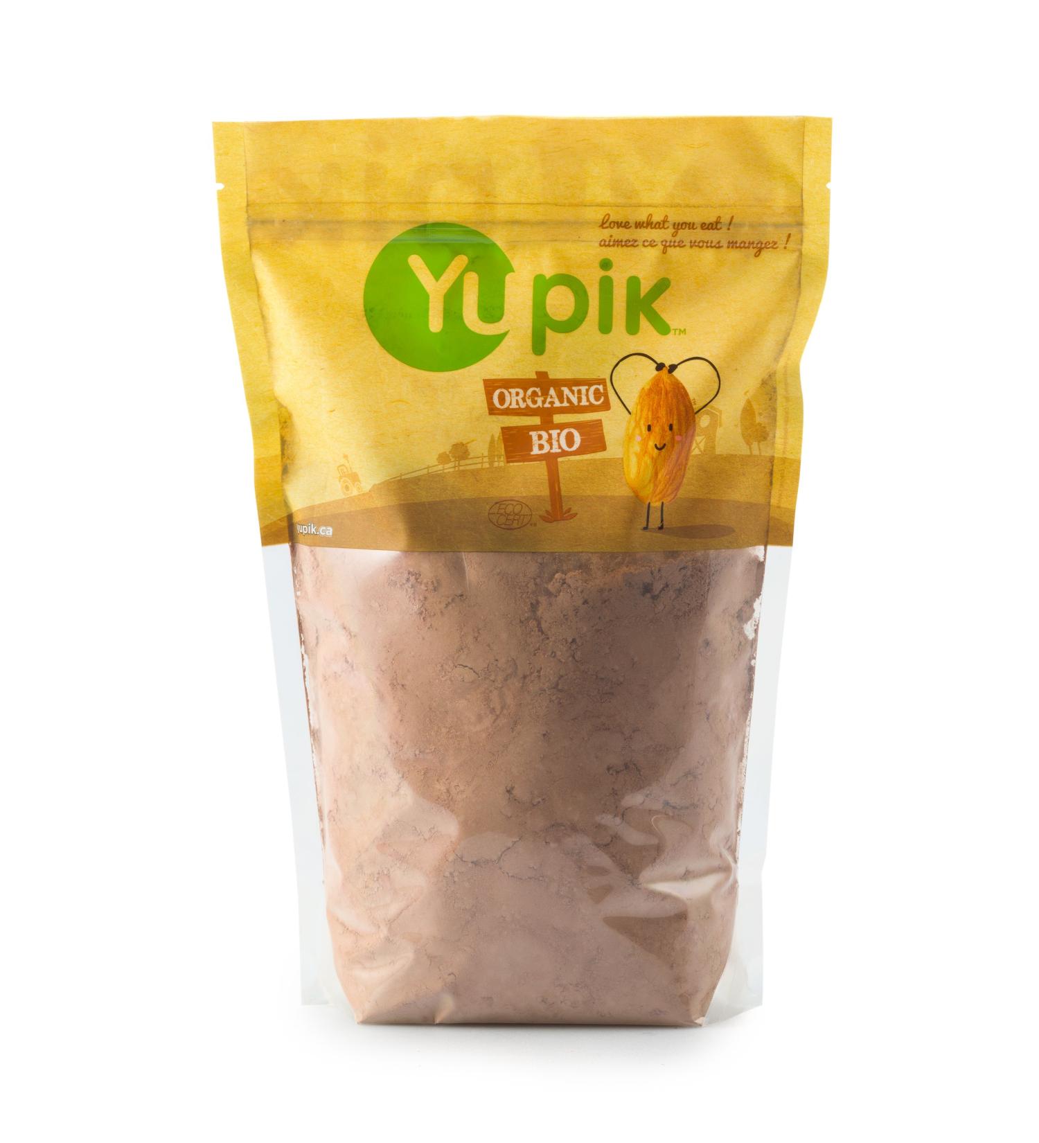 Yupik Organic Raw Cacao Powder 14-16% Non-GMO Vegan Gluten-Free 1Kg 1 kg - Buy Online on GoSupps.com