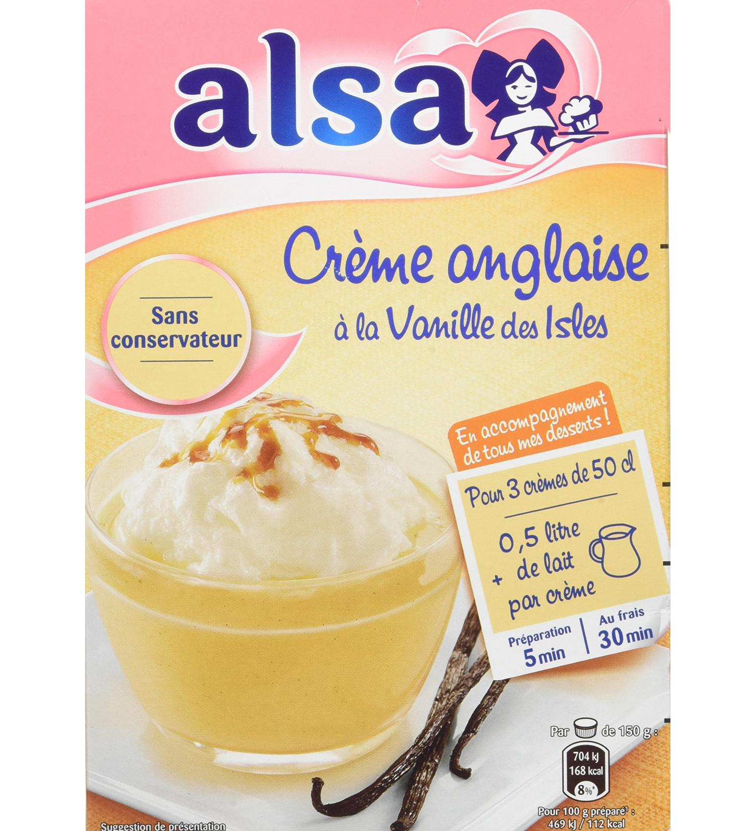 Alsa Preparation English Cream Vanilla of the Isles 3 Sachets 300 g - Pack of 3 - Buy Online on GoSupps.com
