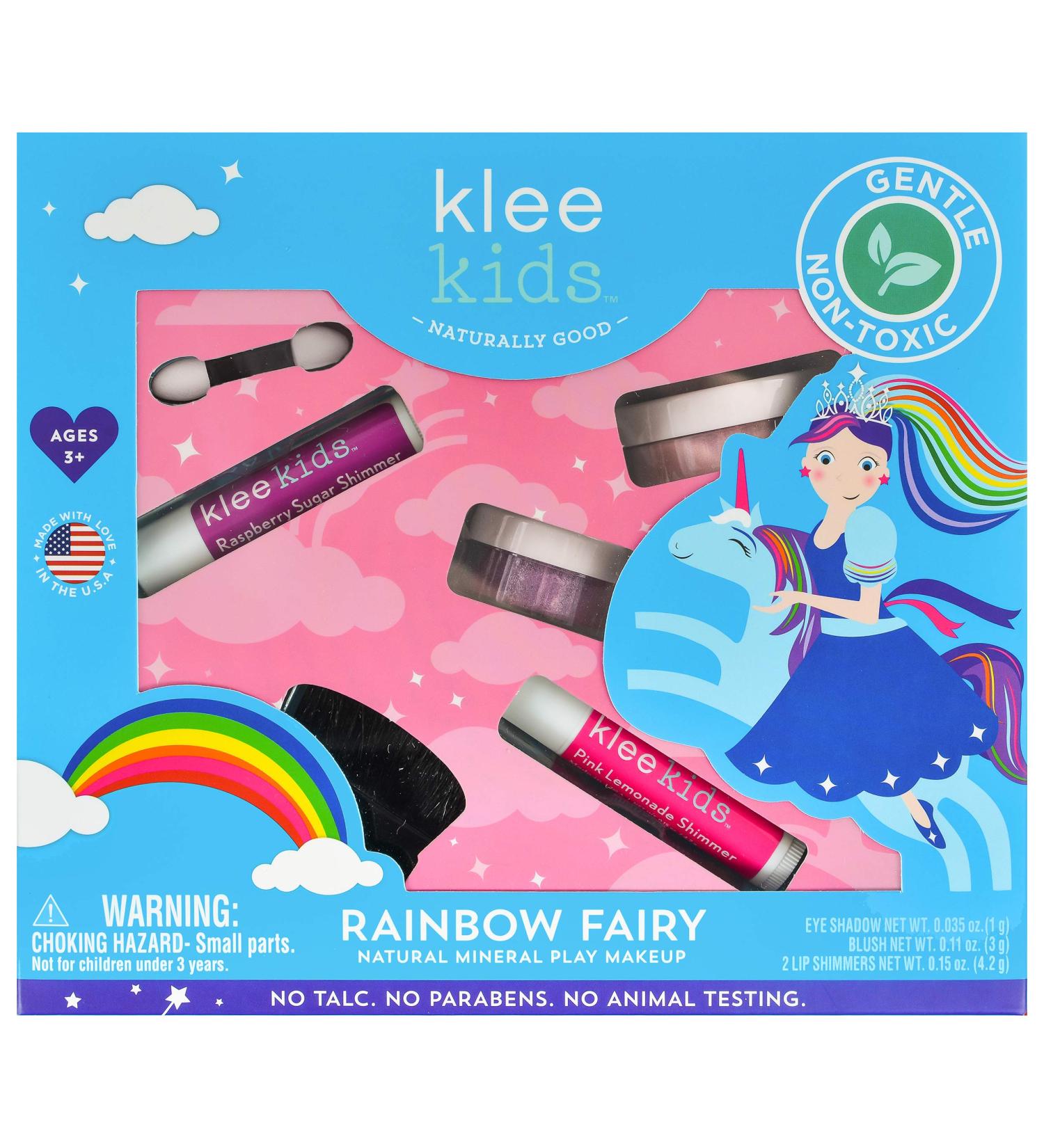 Luna Star Naturals Klee Kids Natural Mineral Makeup 4 Piece Kit - Rainbow Fairy - Buy Online on GoSupps.com