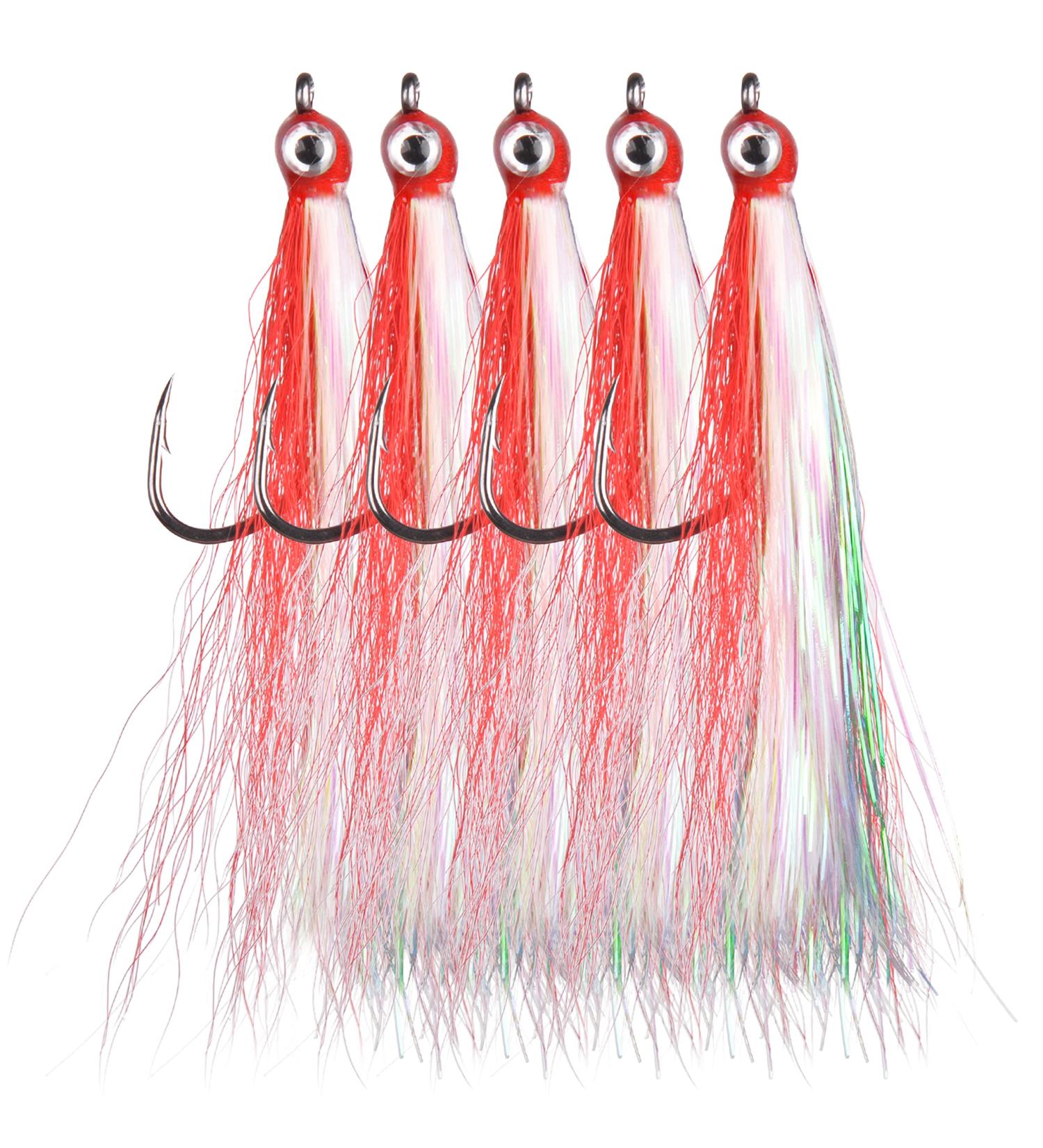 Classic Clouser Minnow Streamer Flies - 5pcs | Fly Fishing Lures for Trout, Bass, Saltwater & Freshwater - Buy Online on GoSupps.com