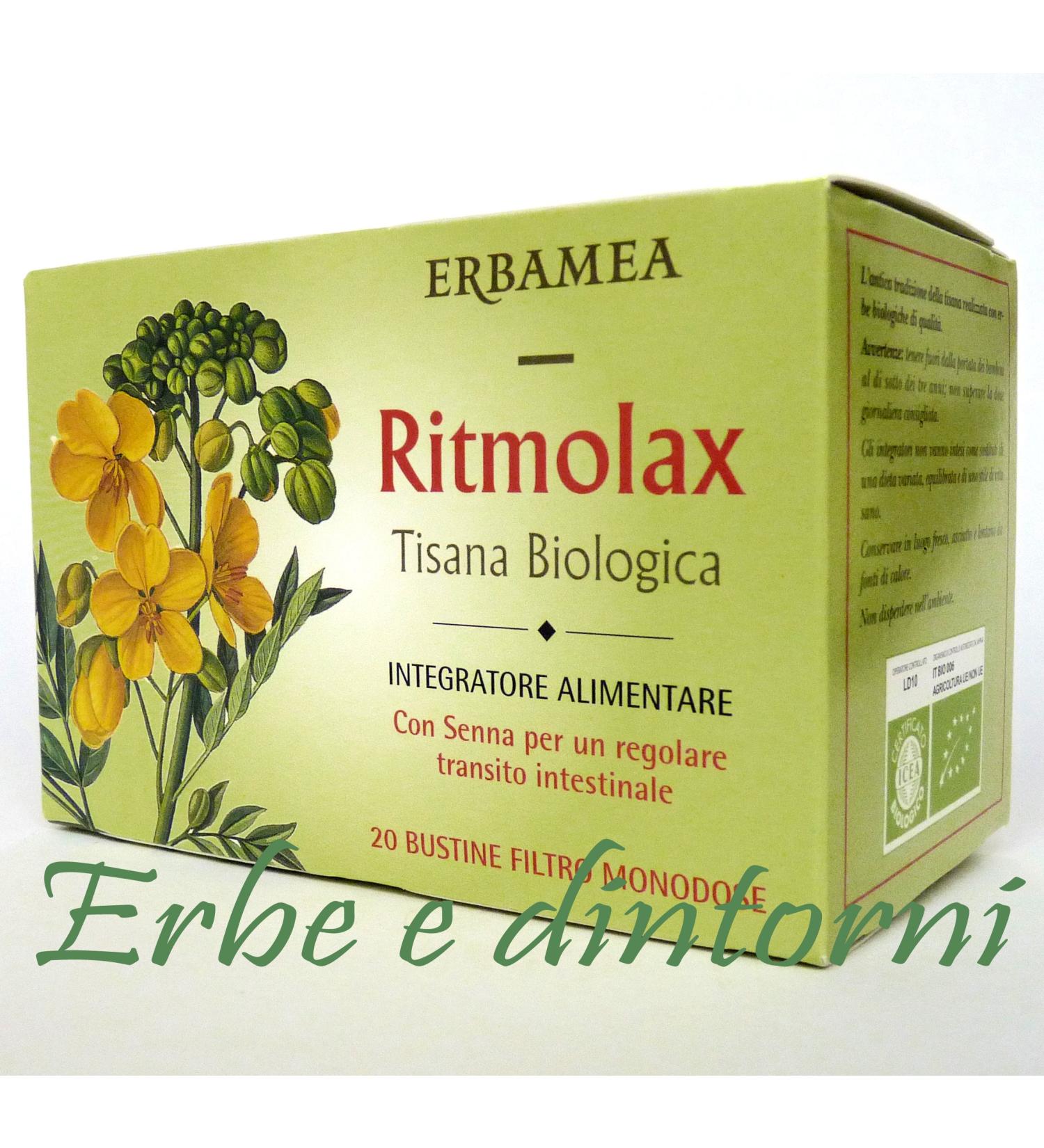 Erbamea RITMOLAX TISANA ORGANIC 20 sachets laxative senna fennel caraway mint chamomile