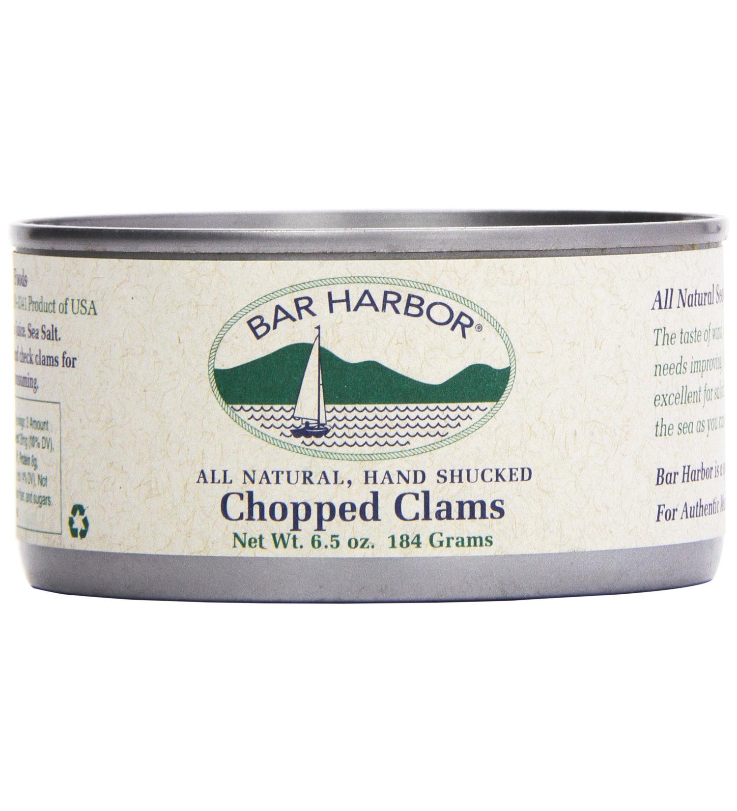 Bar Harbor Chopped Clams - 6.5 oz (12 Pack) | Premium Quality Seafood - Buy Online on GoSupps.com