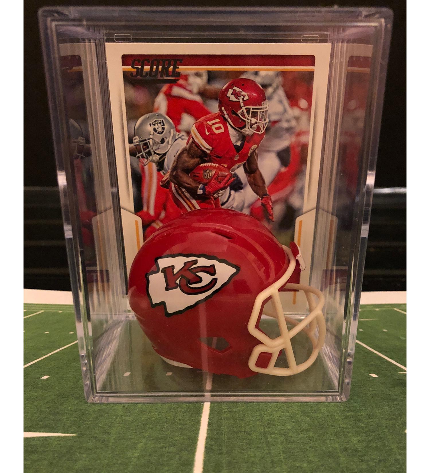 Kansas City Chiefs NFL Helmet Shadowbox w/Tyreek Hill card