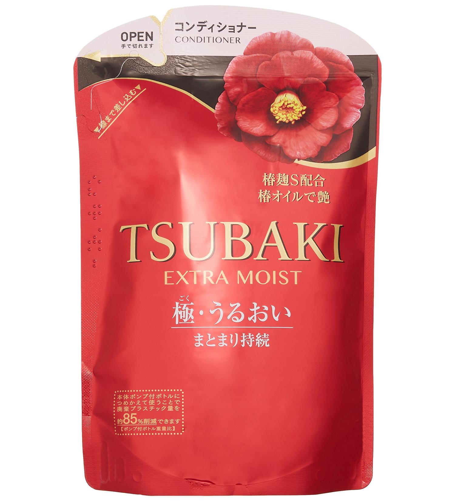 Shiseido Tsubaki Extra-Moist Conditioner Refill 345ml - Intense Hydration for Soft Silky Hair | Buy Internationally - Buy Online on GoSupps.com