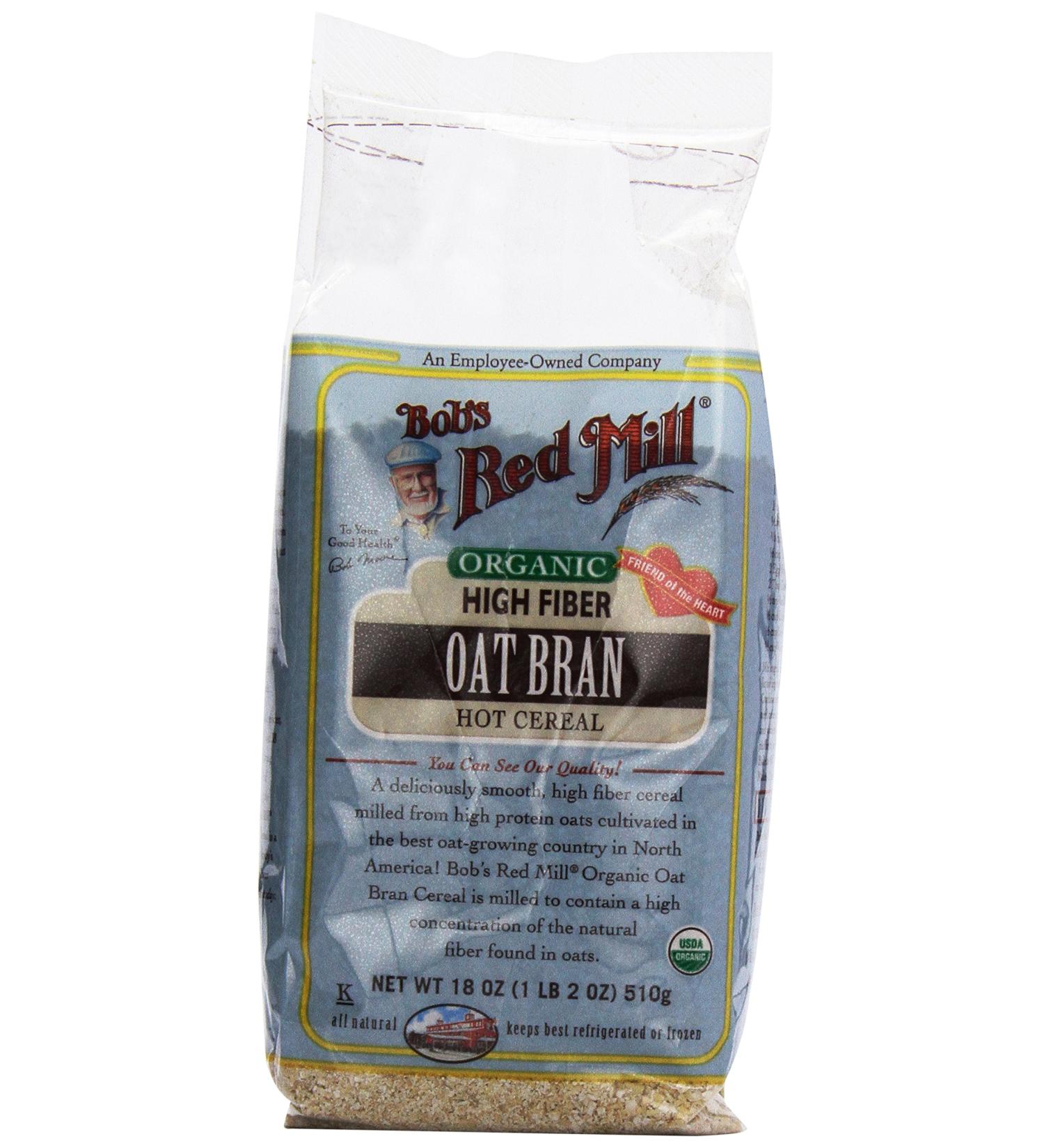 Bob's Red Mill Organic Oat Bran Cereal 18 Oz - Buy Online - Buy Online on GoSupps.com