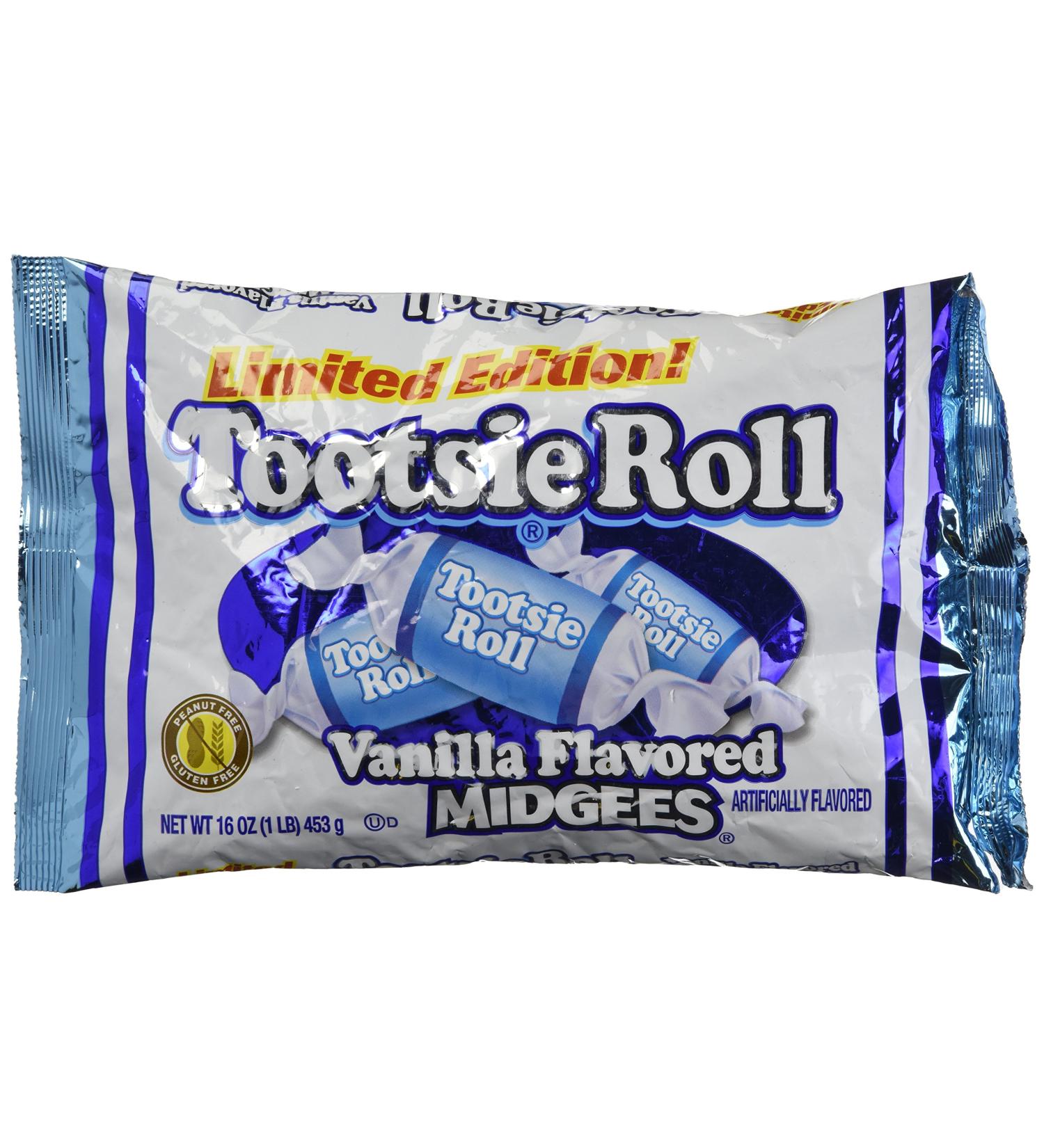 Tootsie Roll Vanilla Midgees Limited Edition 16 Oz - 1 Pound Pack - Buy Online on GoSupps.com