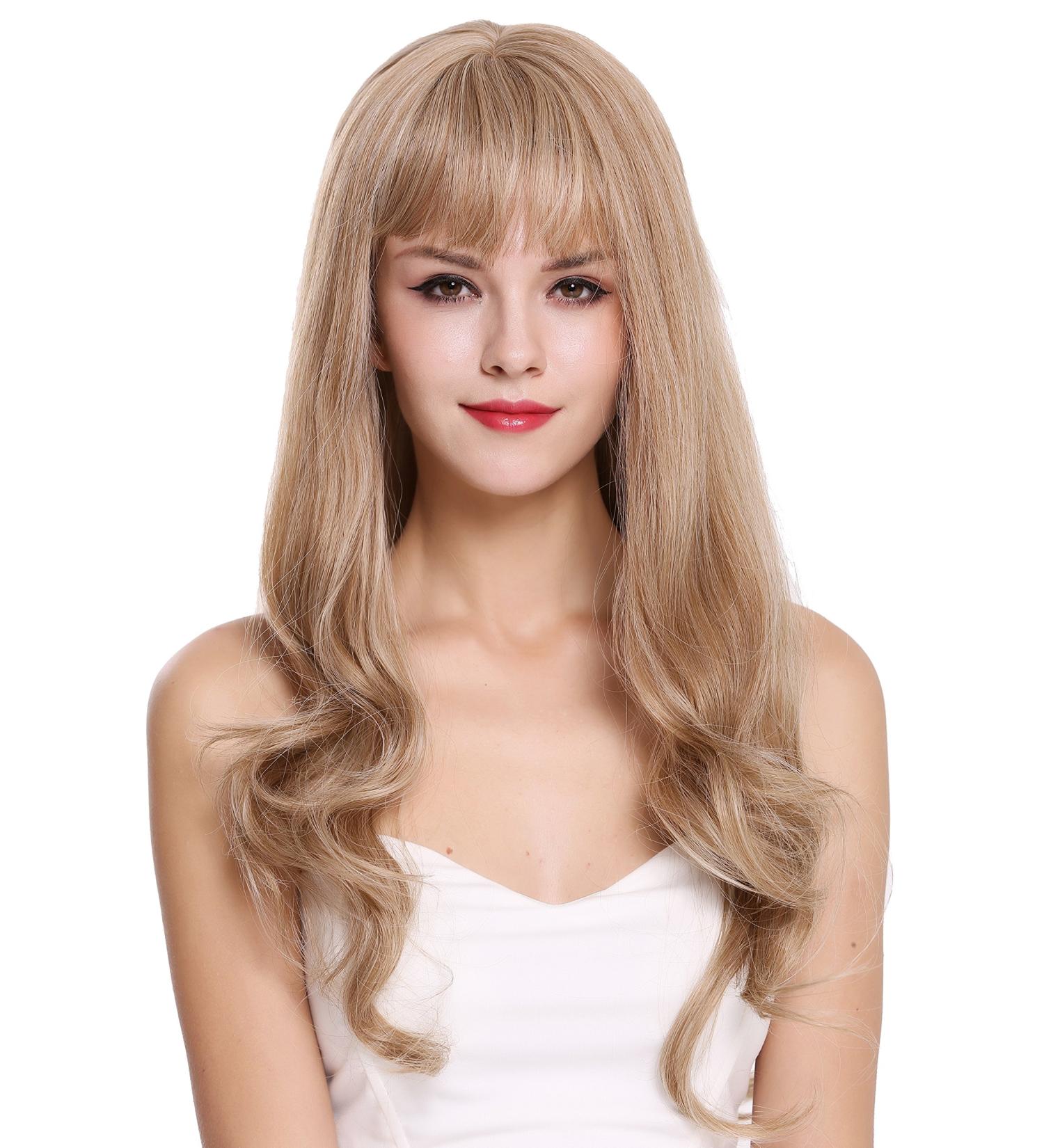 Buy WIG ME UP H950D-27/613A - Stylish Long Bangs Straight Wavy Tips Blonde Mix Women's Wig | International Shipping Available - Buy Online on GoSupps.com