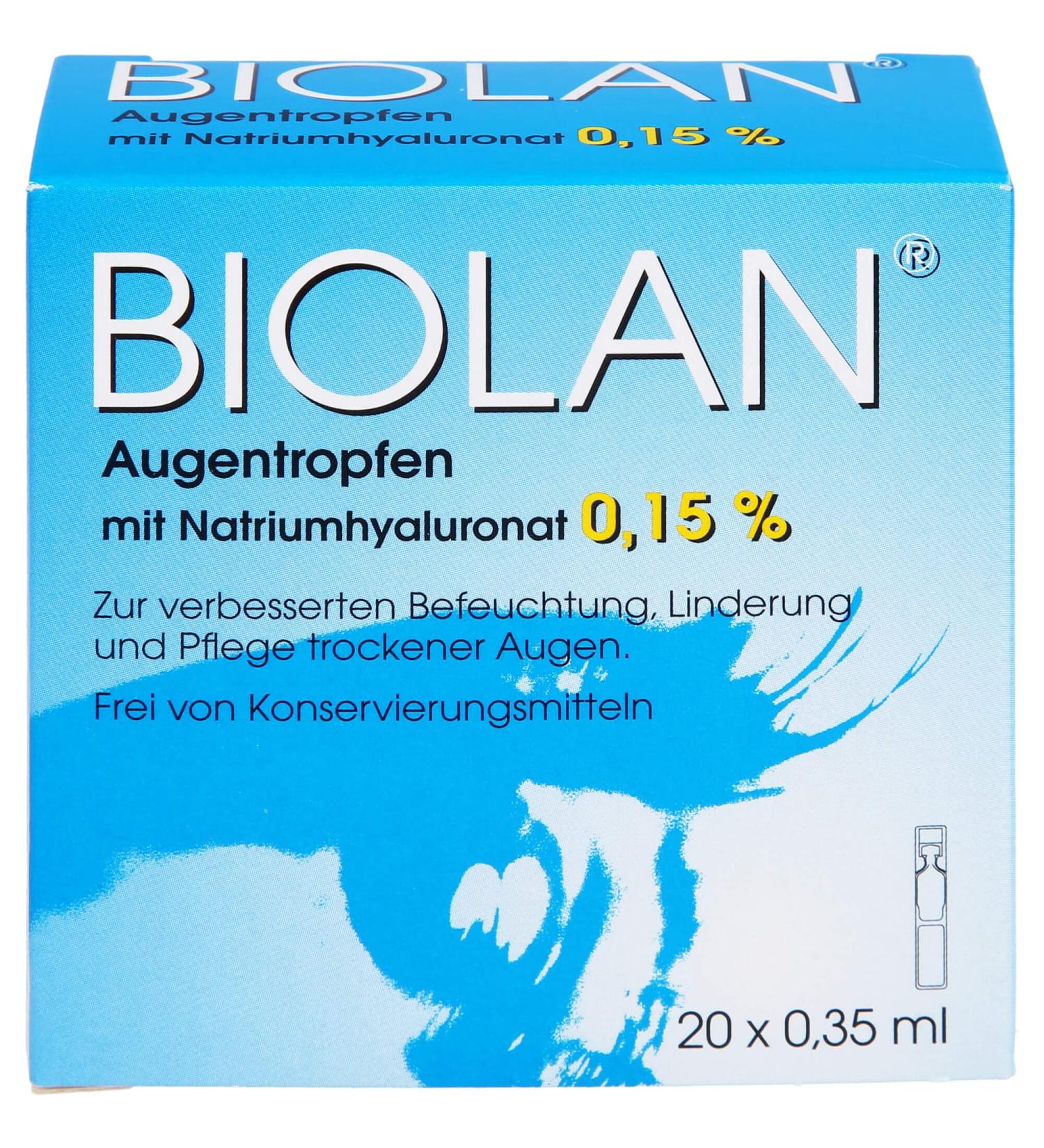 Biolan Eye Drops - 20x0.35 ml | Buy Internationally | Fast Shipping & Best Prices - Buy Online on GoSupps.com
