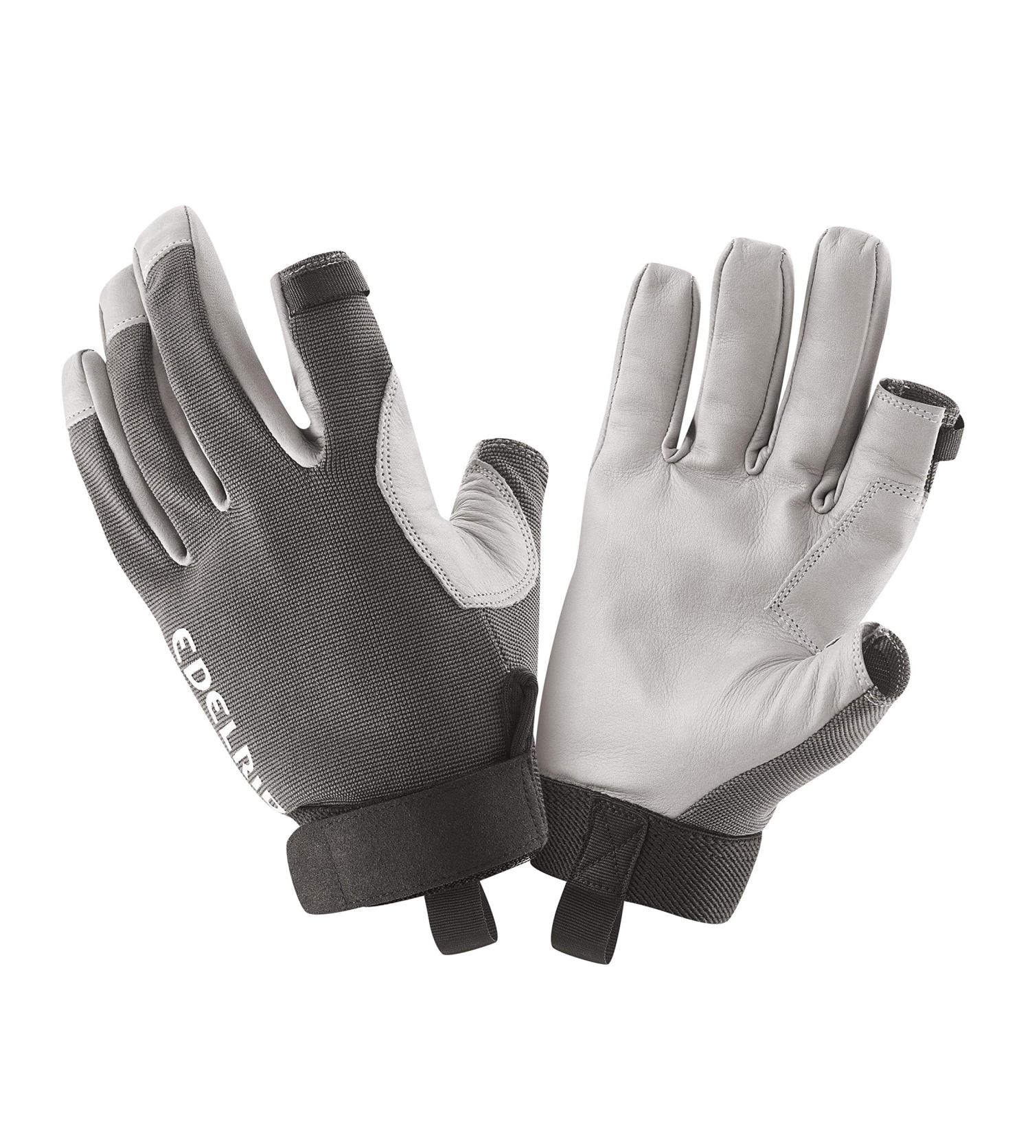 EDELRID Unisex Work Glove Open II M Titanium | Durable & Comfortable Work Gloves for Professionals - International Shipping Available - Buy Online on GoSupps.com