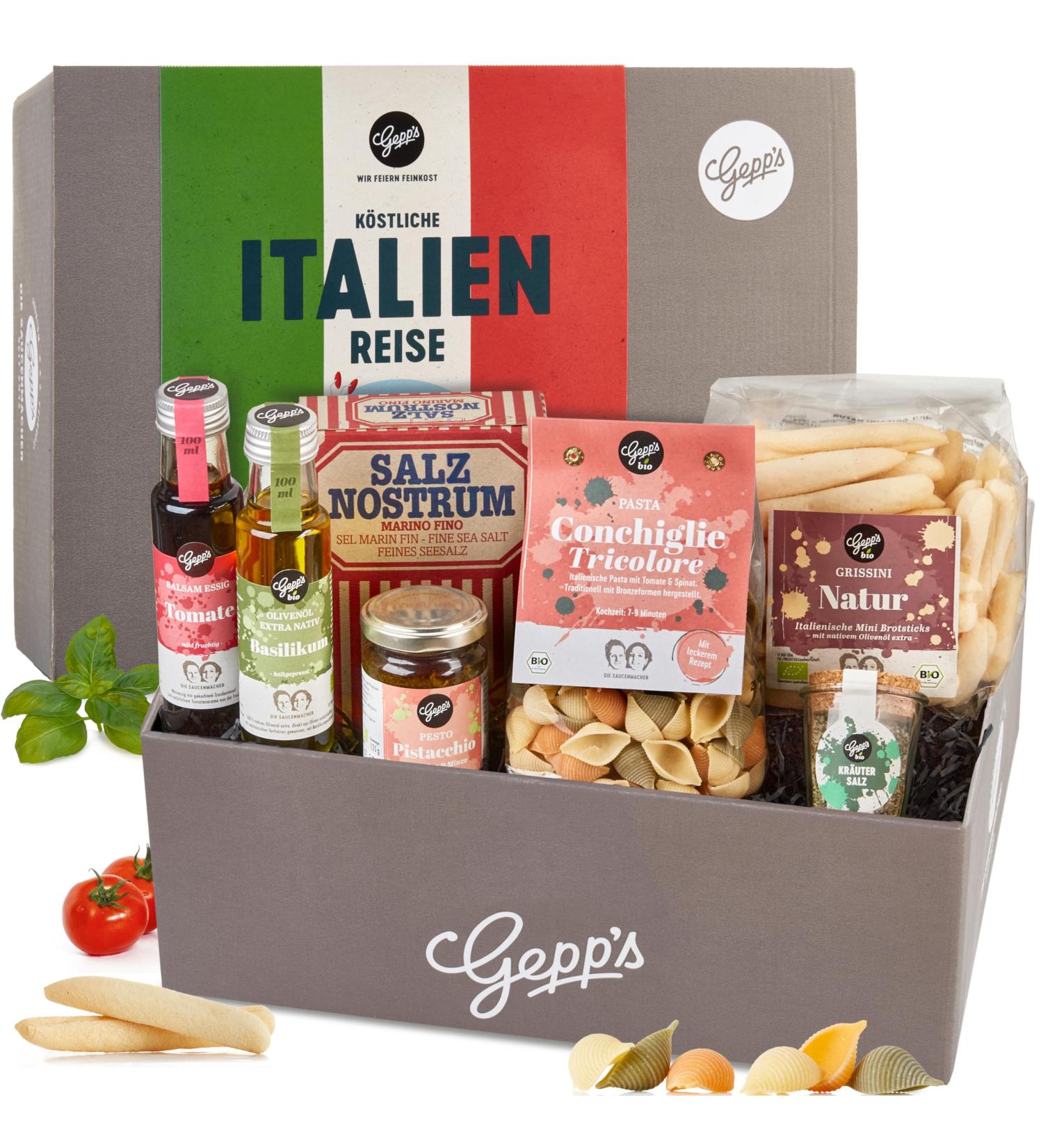 Gepp s Delicatessen Bella Italia Gift Box | Premium Italian Gift Basket for Men & Women | Unique Italian Specialties for Memorable Moments - Buy Online on GoSupps.com