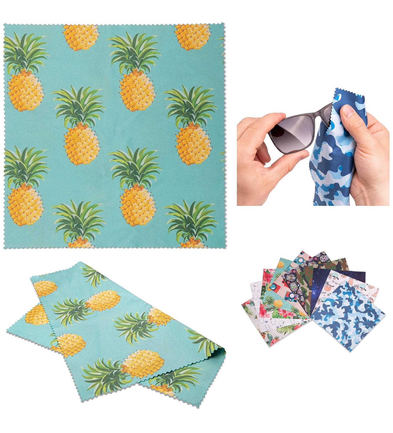 LENS-AID Pineapple Microfiber Cleaning Cloth - Chic 20x20 cm Cloth for Cameras Lenses Displays & Glasses - Buy Online on GoSupps.com