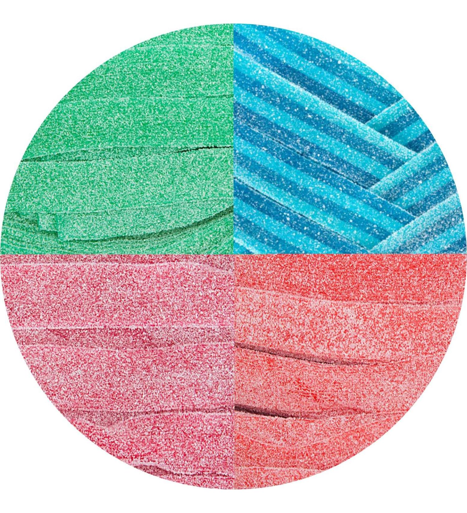 Smarty Stop Sour Candy Belts - Sour Assorted 1 Pound (Pack of 1) - Buy Online on GoSupps.com