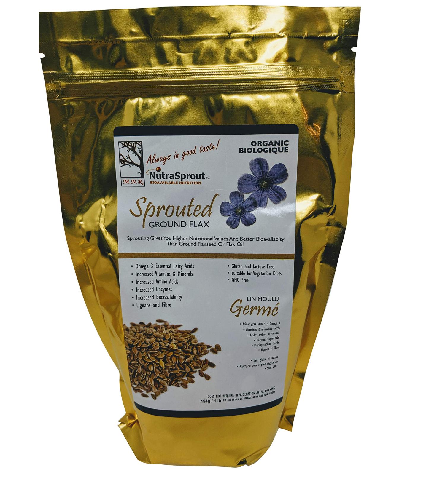 Sprouted Organic Flax Powder - Buy Online on GoSupps.com