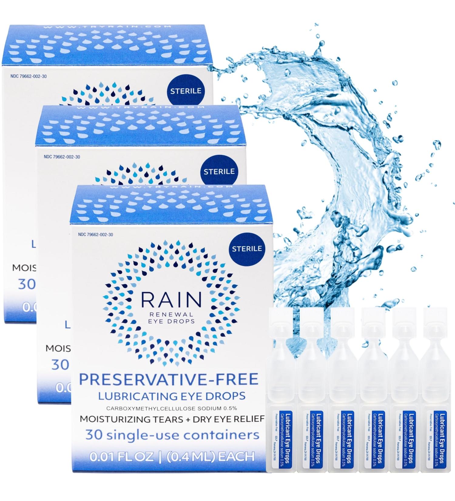 Buy Rain Preservative Free Eye Drops | Natural Dry Eye Relief Formula for Comfort - Buy Online on GoSupps.com