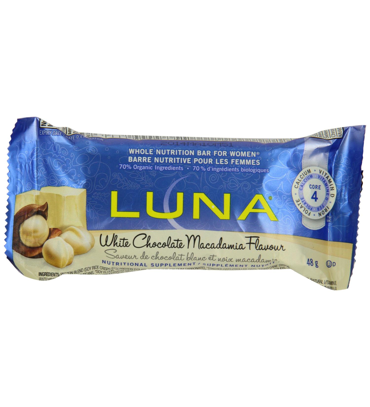 Buy Clifbar Luna Bar - White Chocolate Macadamia - Men's Energy Snack International Shipping Available - Buy Online on GoSupps.com