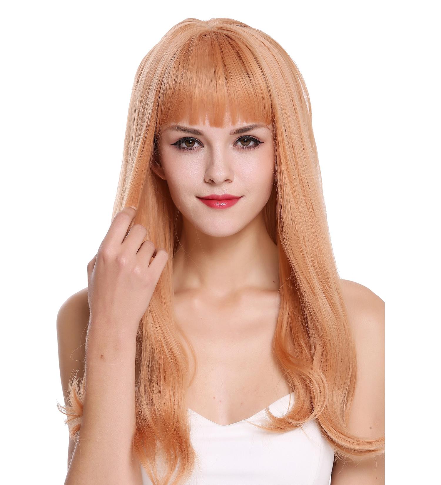 Buy WIG ME UP DL047-1344 Long Straight Wavy Women's Wig | Red Blonde & Orange Tips - International Shipping Available - Buy Online on GoSupps.com