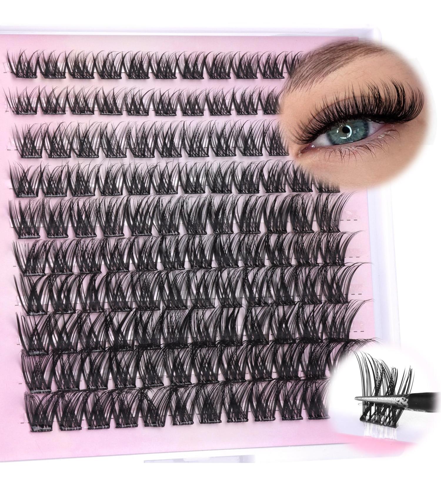 Self Adhesive Lash Clusters - 120pcs Fluffy Wispy Eyelash Extensions 8-16MM by Ruairie B | Shop Internationally - Buy Online on GoSupps.com