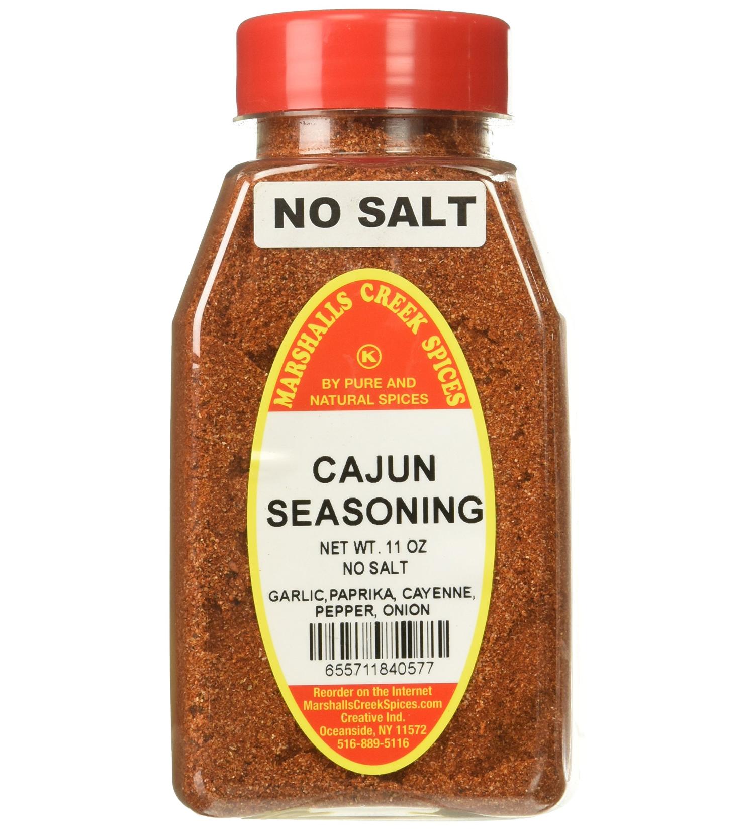 Marshalls Creek Spices New Size Seasoning, Cajun No Salt, 11 Ounce Cajun No Salt 11 Ounce (Pack of 1)