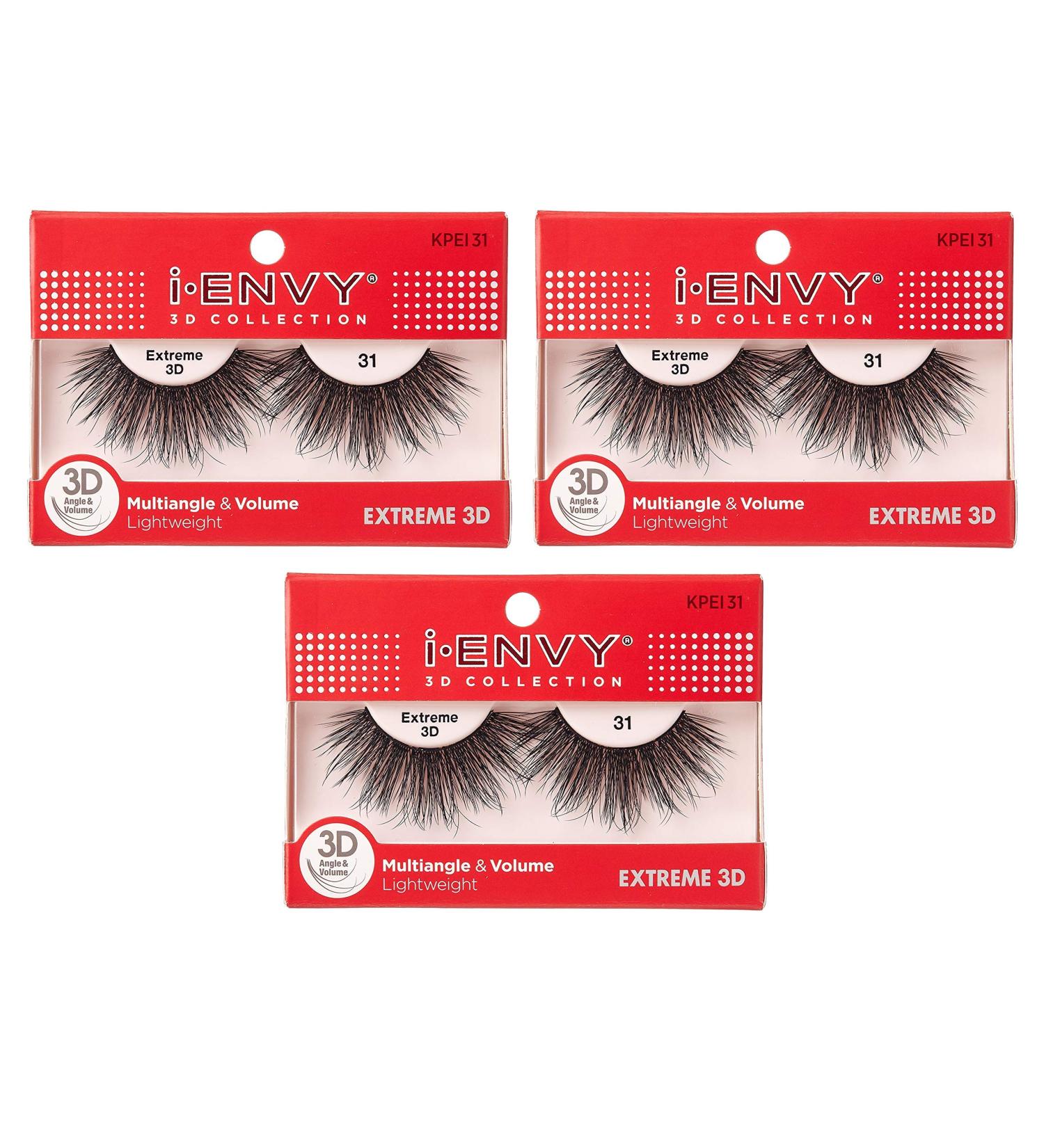 i-Envy 3 Pairs 3D Glam False Eyelashes - Multi-angle & Volume Extreme Lashes - Perfect for International Shipping - Buy Online on GoSupps.com