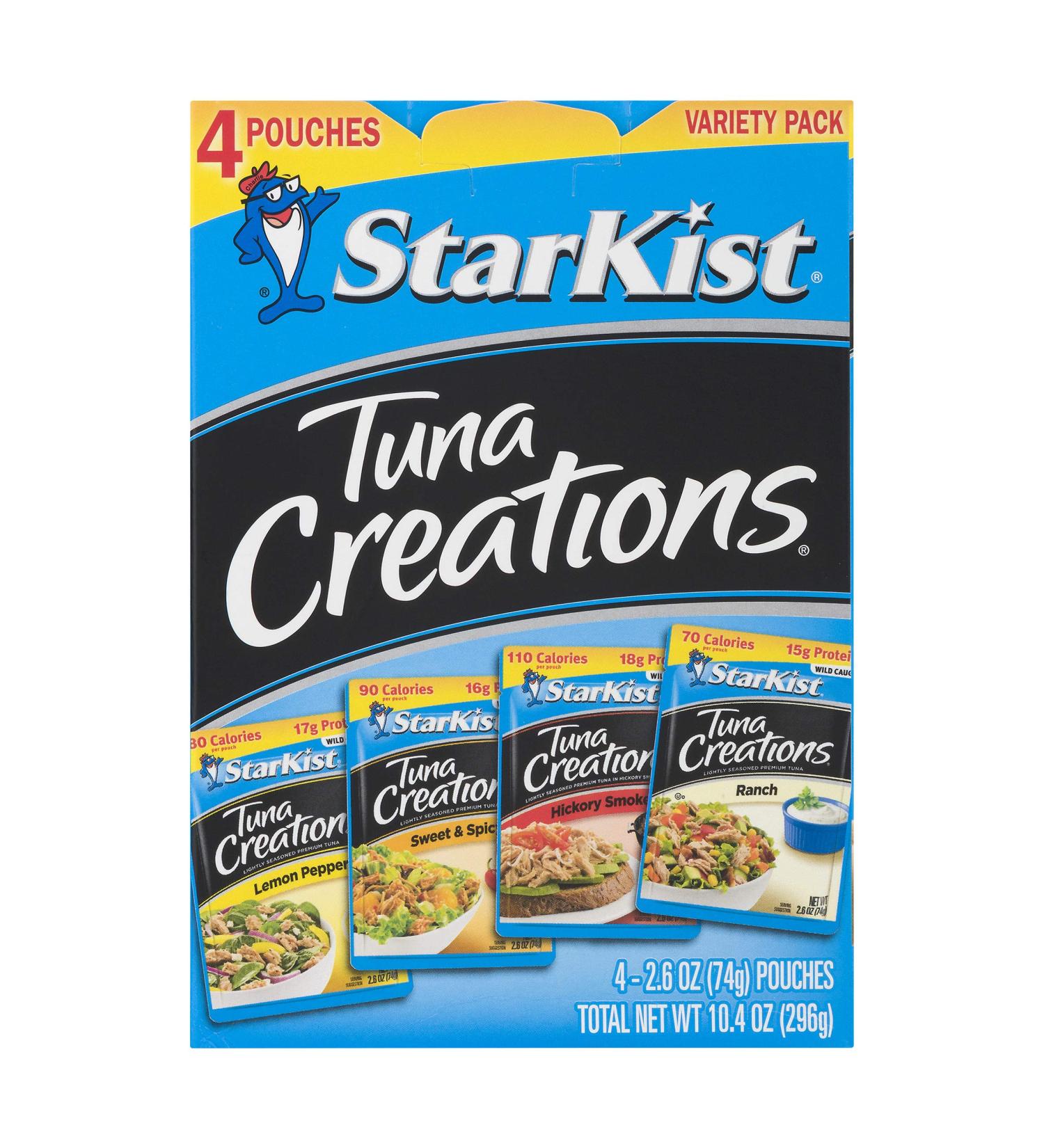 StarKist Tuna Creations Variety Pack - 4 Pack, 10.4 Oz Total (Packaging May Vary) - Buy Online on GoSupps.com