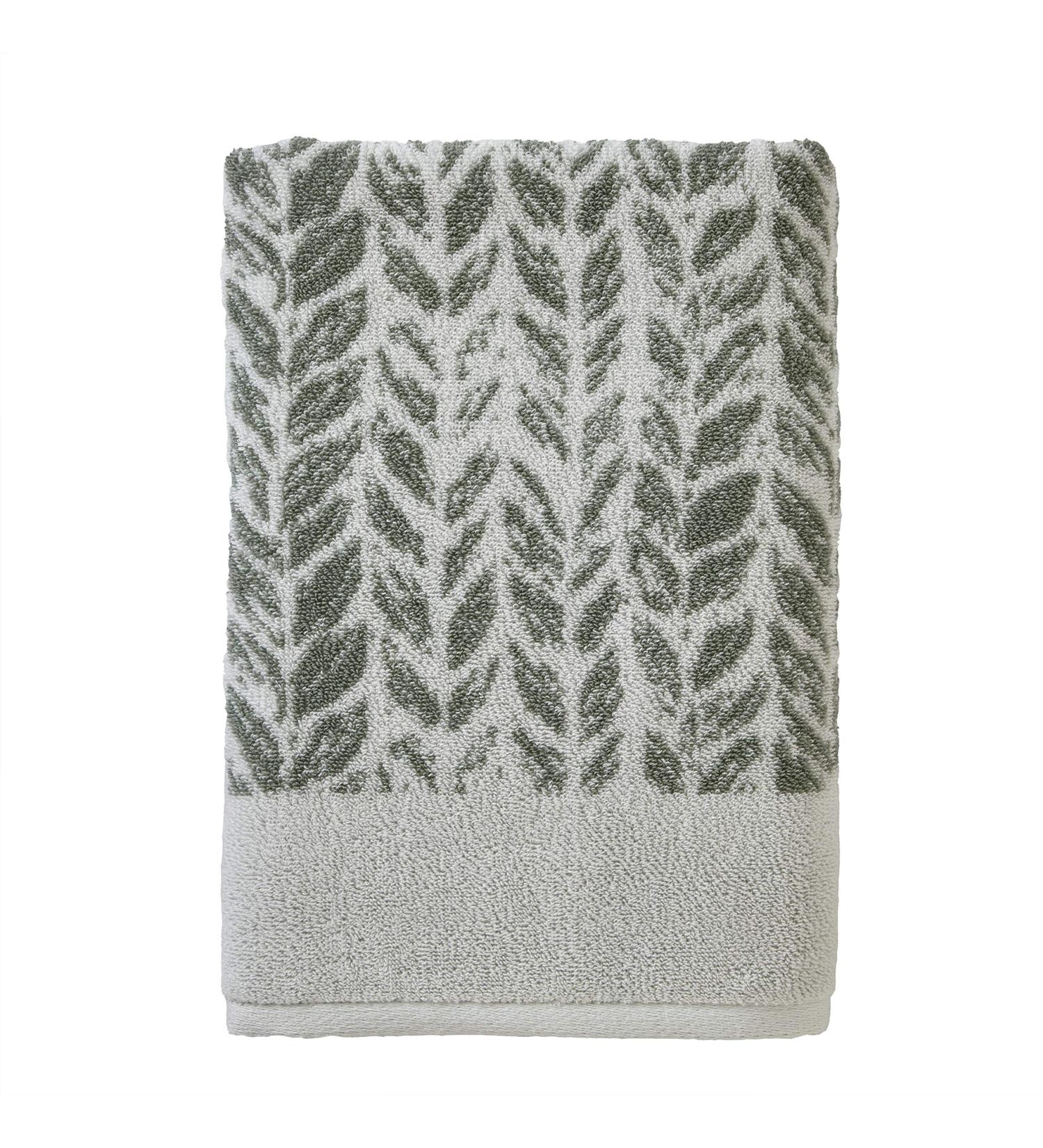 SKL Home Distressed Leaves Bath Towel Sage 28x54 | Saturday Knight Ltd - Buy Online on GoSupps.com