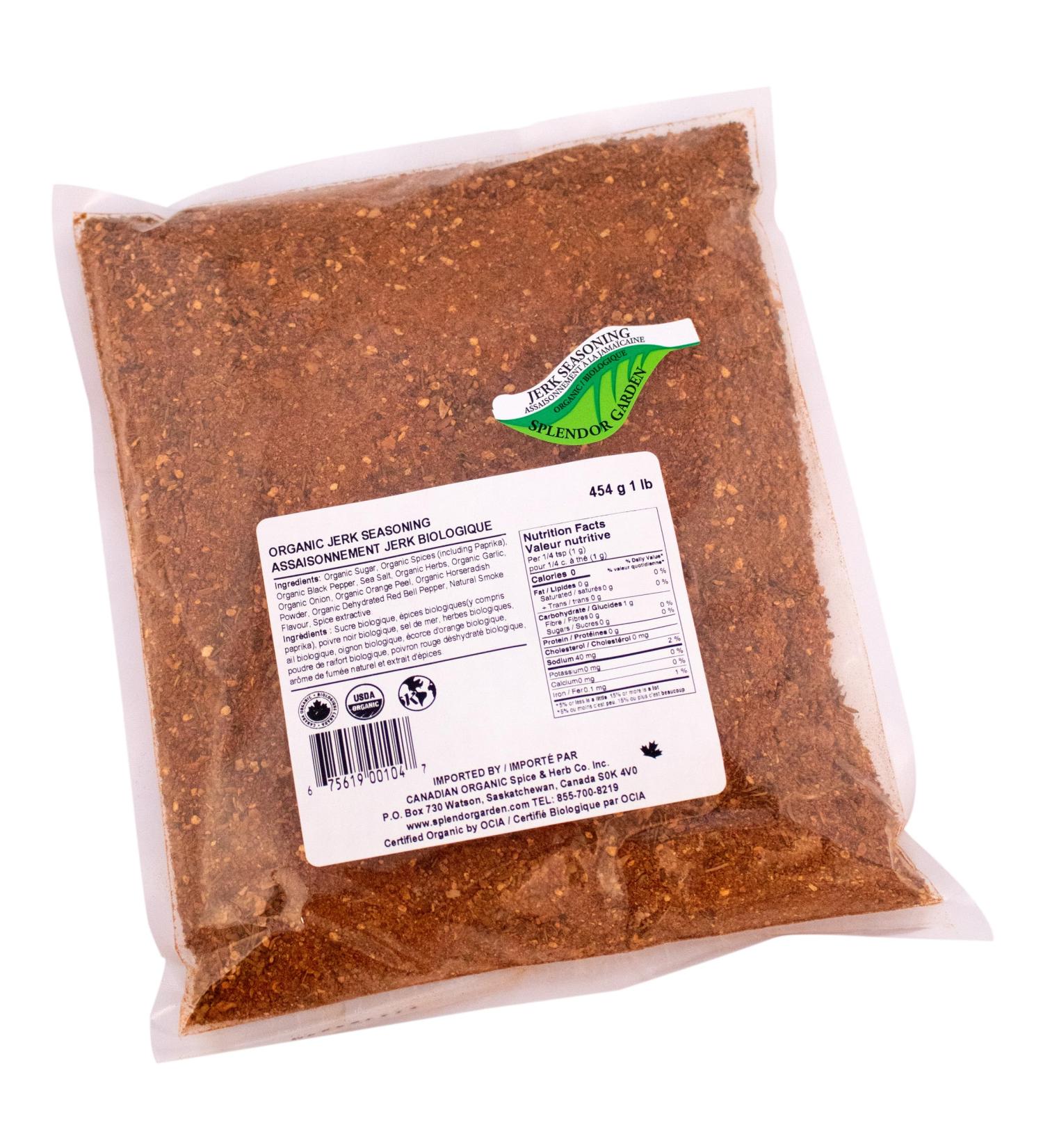 Splendor Garden organic Jerk Seasoning 454.0 Gram 454 g (Pack of 1) - Buy Online on GoSupps.com